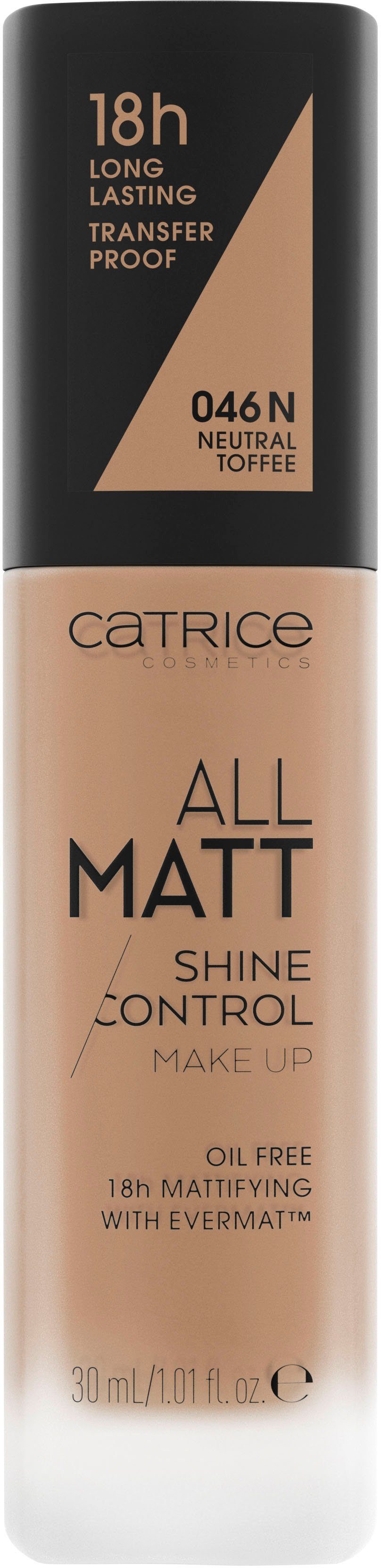 Catrice Foundation All Matt Shine Up Control Neutral Make Toffee