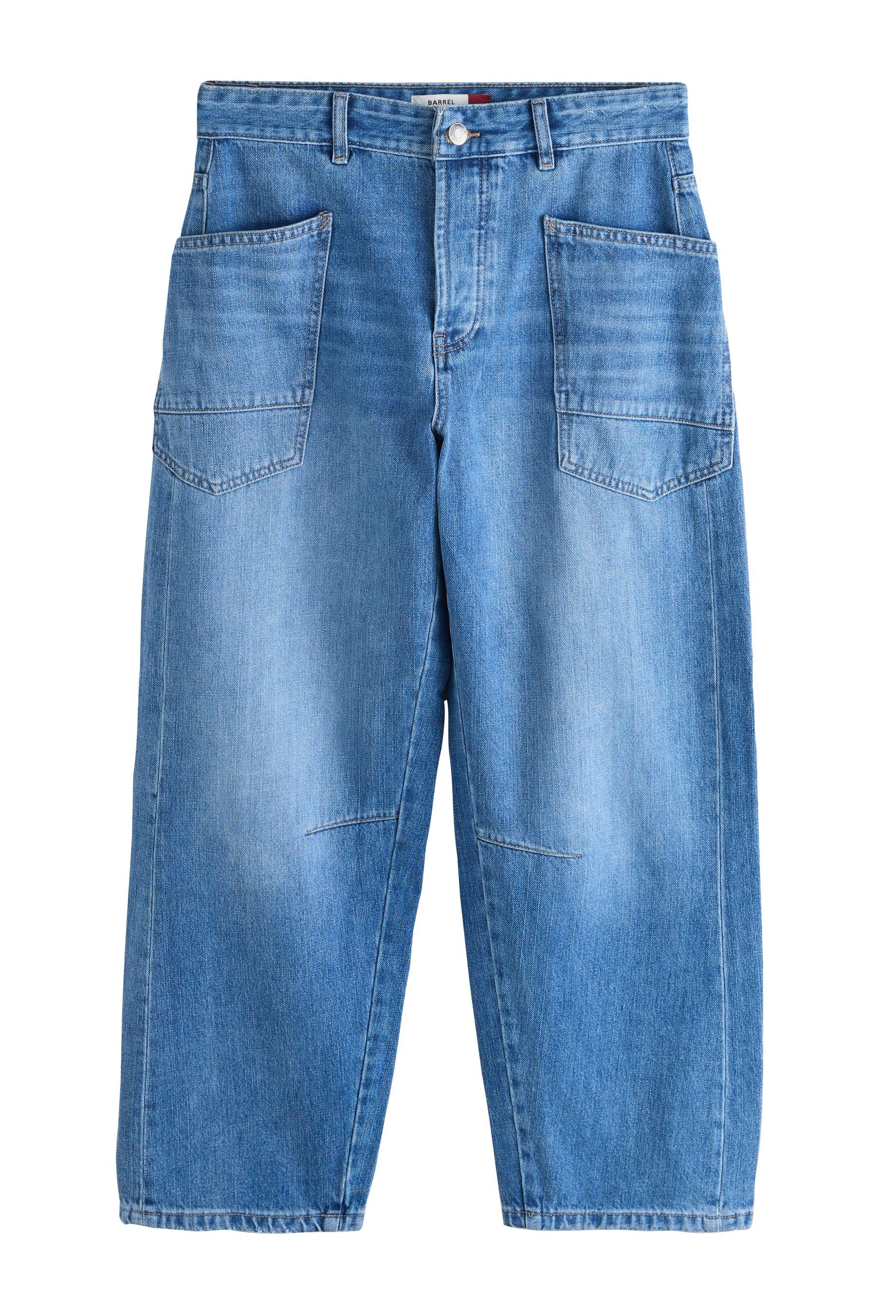 Next Weite Jeans Barrel-Jeans mit zwei Taschen (1-tlg) günstig online kaufen