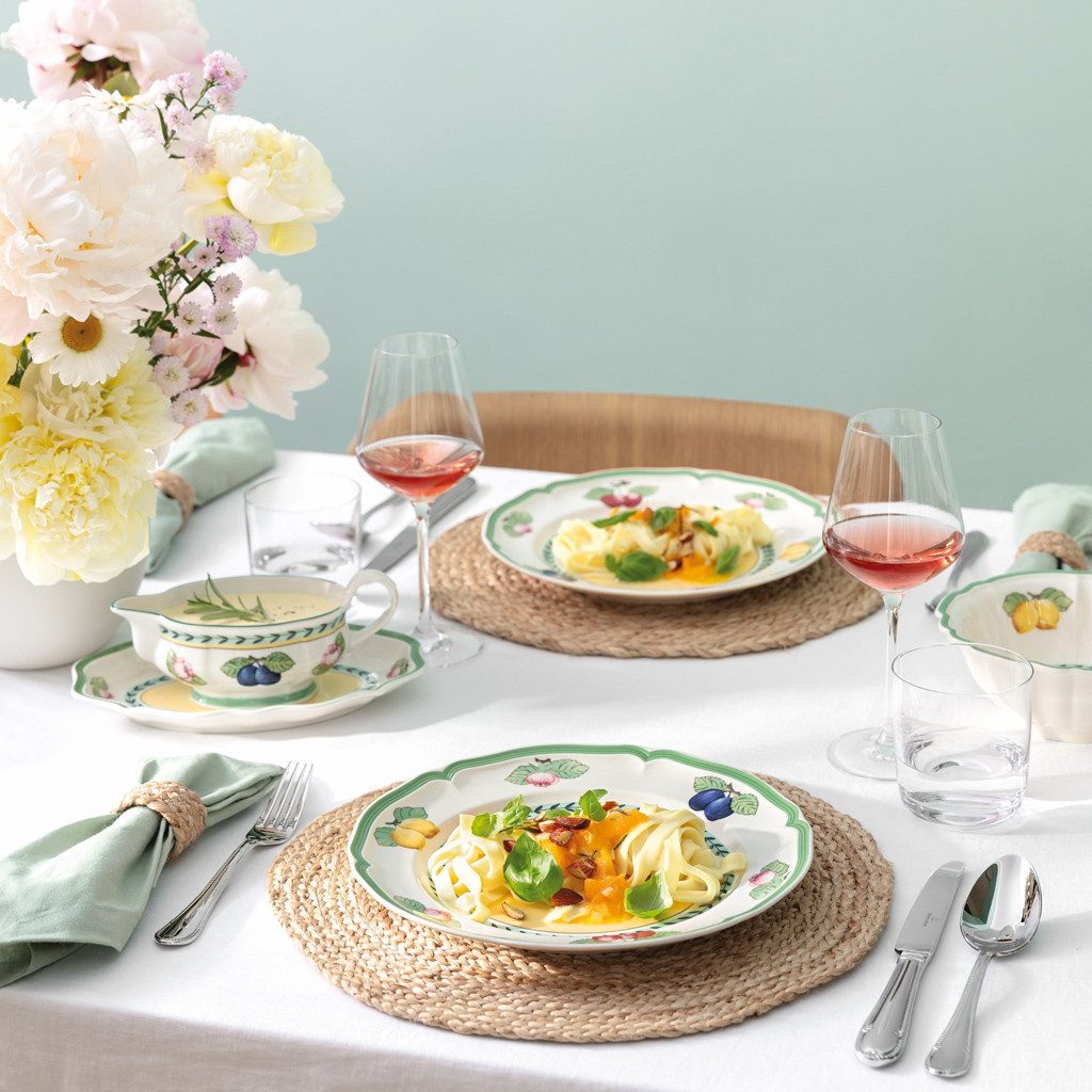 Villeroy & Boch Sauciere French Garden Fleurence Sauciereoberteil, Porzellan, (1-tlg), Premium Porcelain, 1 Stck, mikrowellensicher,spülmaschinenfest, Made i