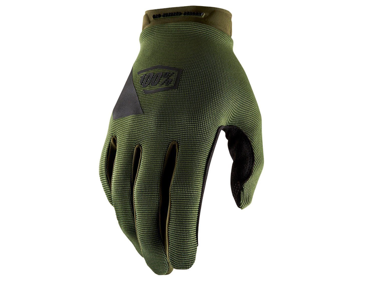 Fleecehandschuhe 100% Gloves 100% Accessoires Army Green Black Ridecamp -