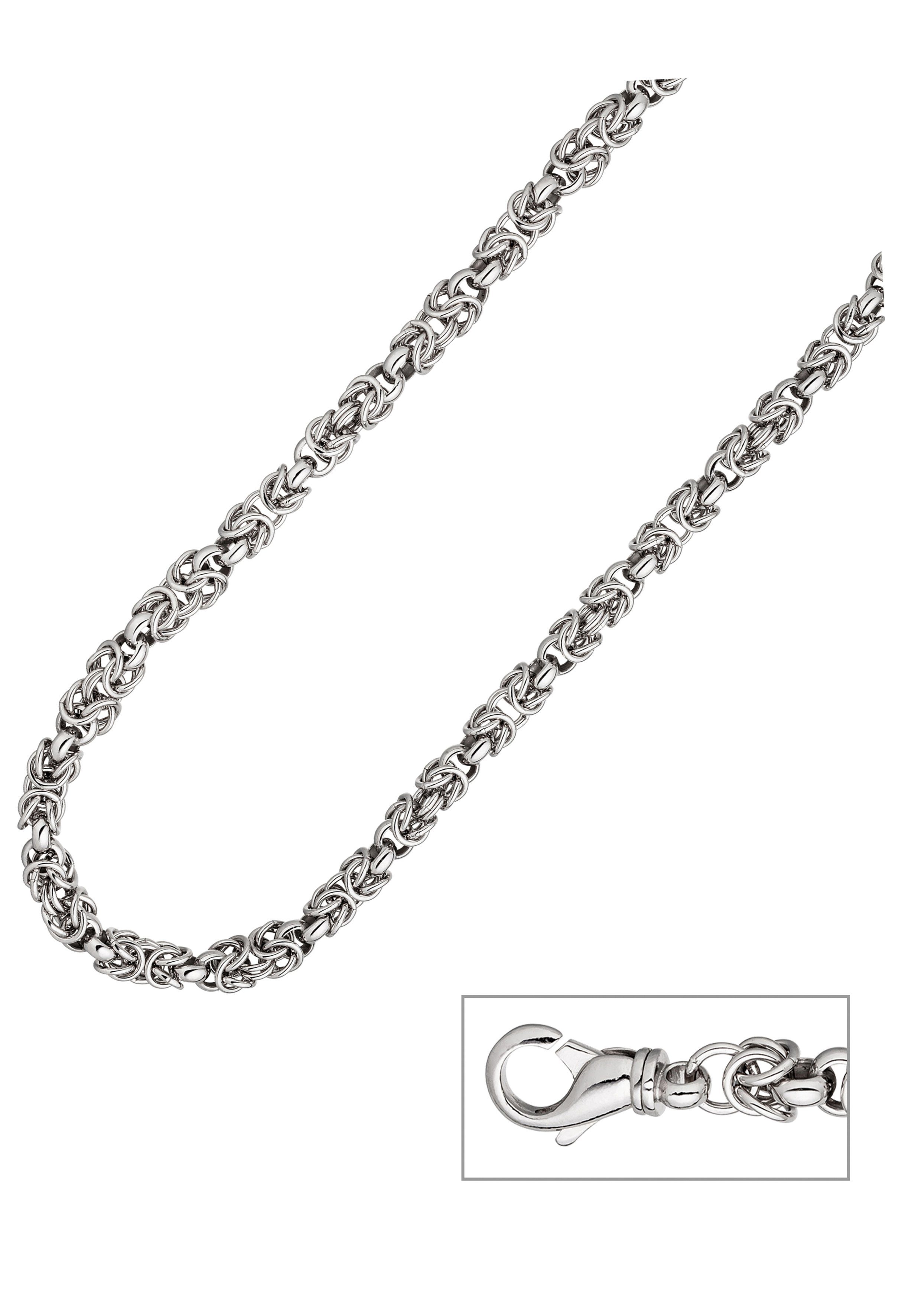 JOBO Königskette Herrenkette 7,2 mm, 925 Silber 50 cm
