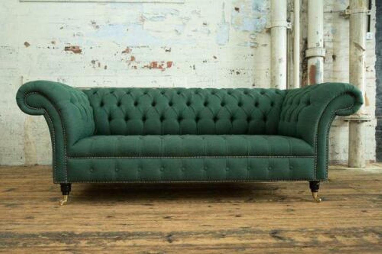 Designer 3-Sitzer Europe Sofa Textil, Grüne in Couch Polster Sofas JVmoebel Made 3 Sitzer XXL Big