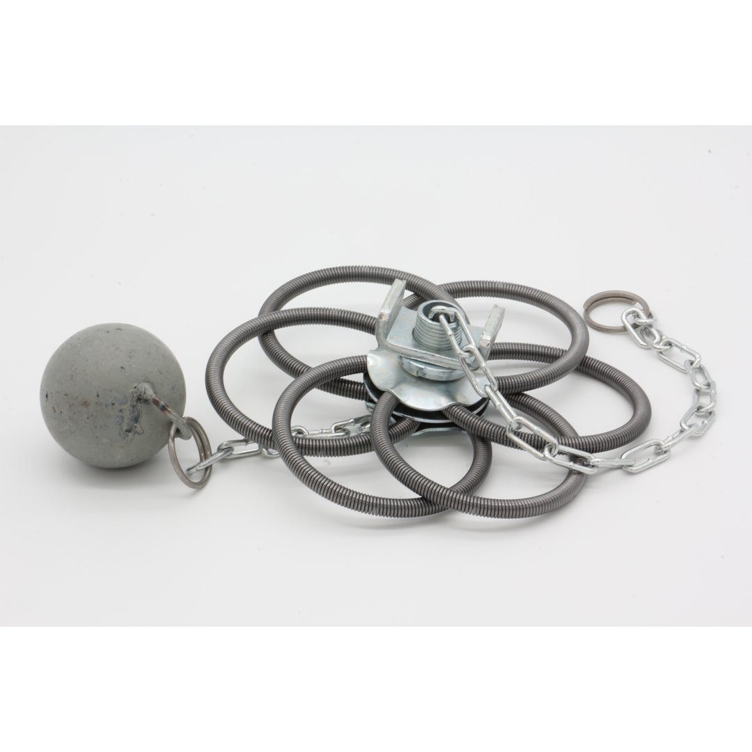 Feuercampus Schornstein Federbürste mit Gewicht - Stahl - 130-230 mm - 1 kg