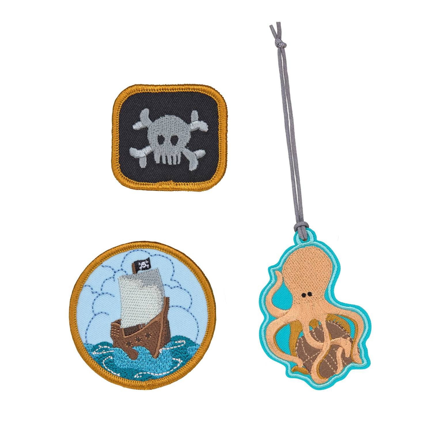 LÄSSIG Schulranzen Lässig Anhänger & Patches - Schul Set Unique, Pirat