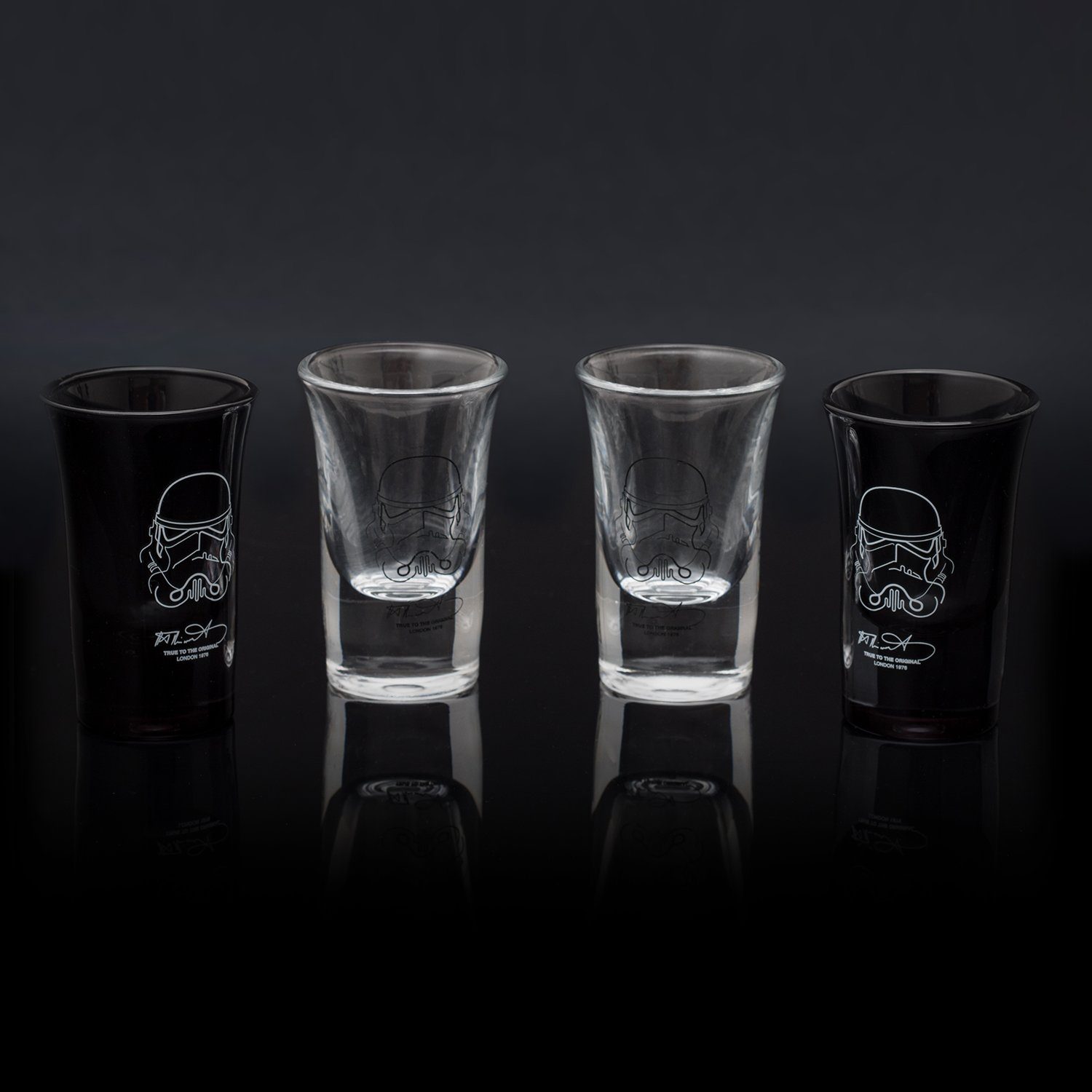 Thumbs Up Schnapsglas Original Stormtrooper - Shot Gläser (4er Set), Glas, Lizenzprodukt