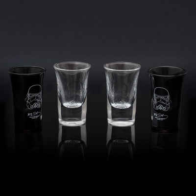 Thumbs Up Schnapsglas »Original Stormtrooper - Shot Gläser (4er Set)«, Glas, Lizenzprodukt