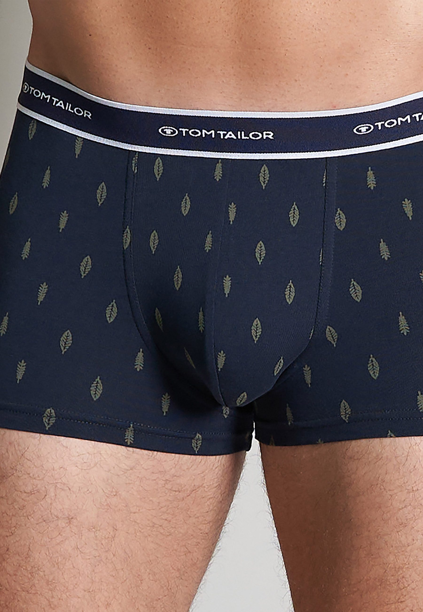 TOM TAILOR Boxershorts Kentucky (Packung, 2er Pack) weich, bequem, basic, eng, atmungsaktiv, Logobund, Baumwollmix