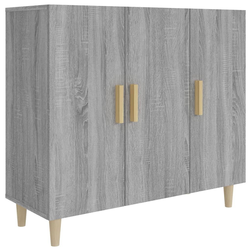 Sideboard Sideboard Grau Sonoma 90x34x80 cm Spanplatte