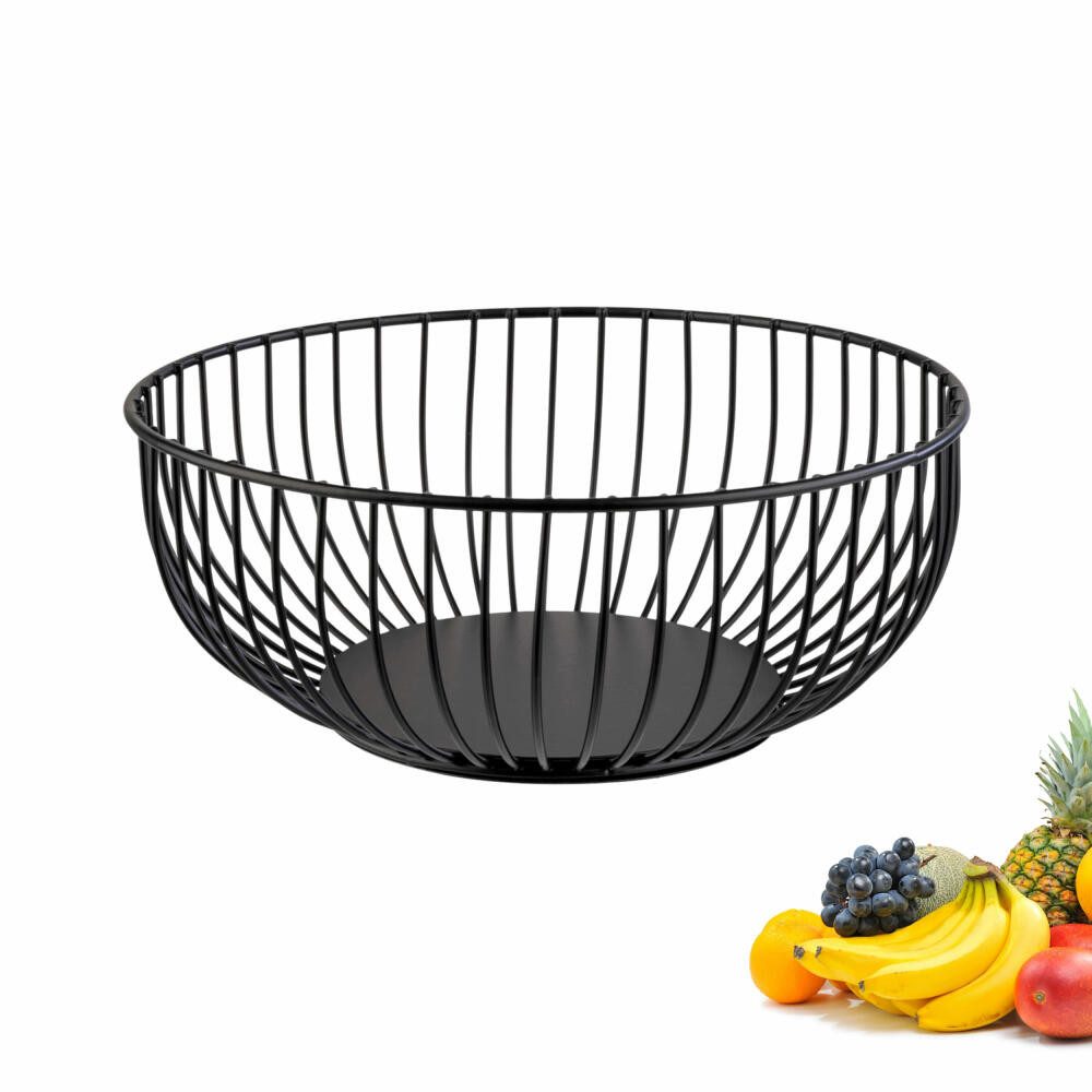 WESTMARK Obstschale Dekorativer Metallkorb für Obst, Gemüse, Brot & Brötchen, Lumos Klein, Stahl, langlebig, lebensmittelecht, robust