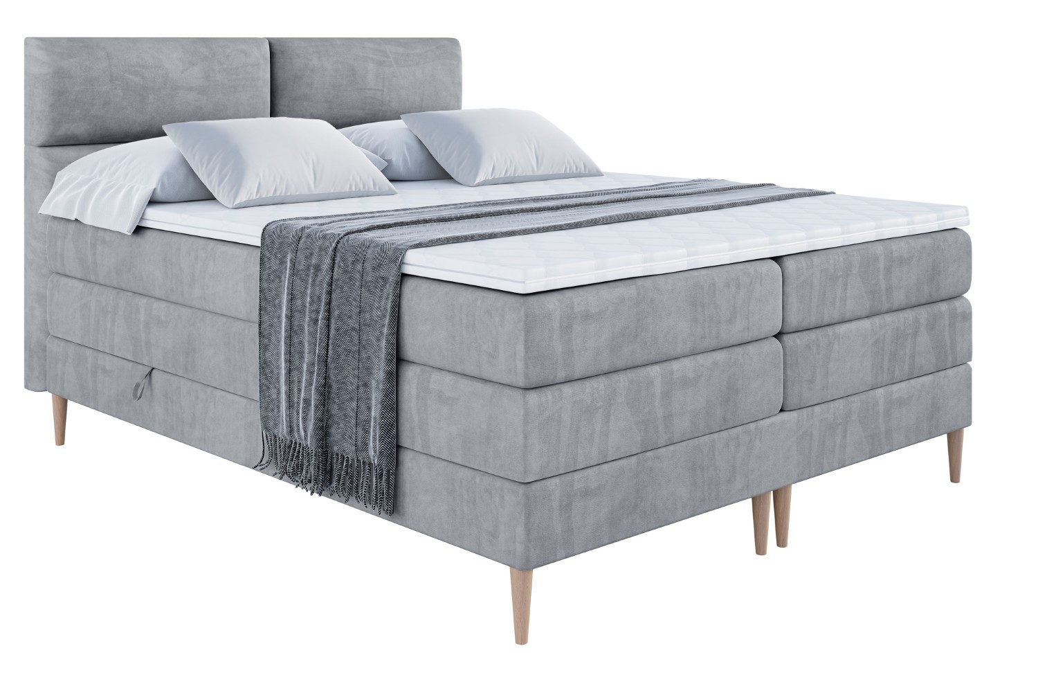ALTDECOR Boxspringbett BOXI3-F KING (Multipocket-Matratze H4, günstig online kaufen