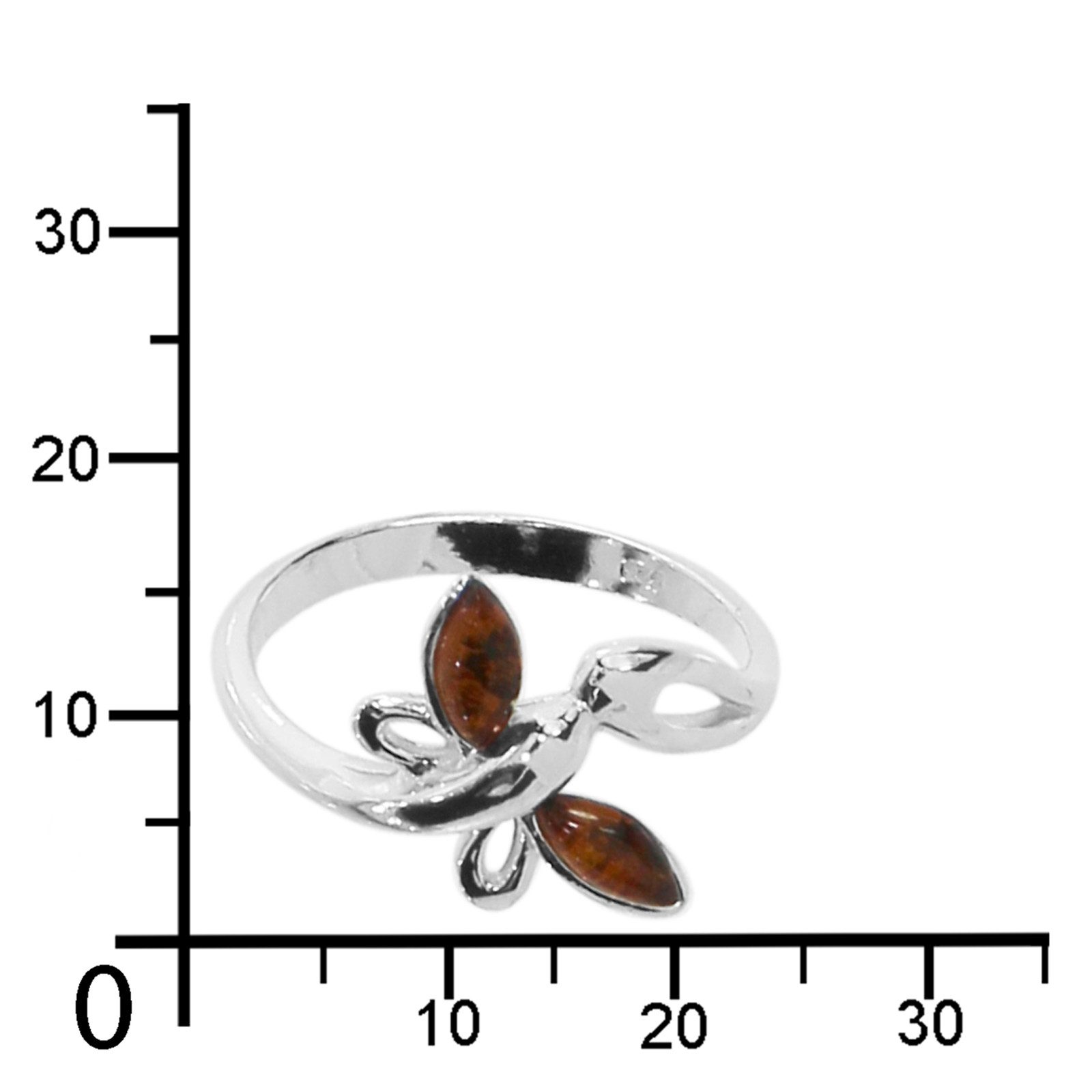 OSTSEE-SCHMUCK Fingerring Ostsee-Schmuck Ring Schmetterling Ring Schmetterling (1-tlg)
