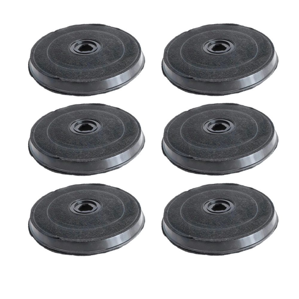 Trade-Shop Aktivkohlefilter Ø230mm 6x passend für Bosch Siemens DHZ2701 00647276 11005735 744511, Dunstabzug / Dunstabzugshauben
