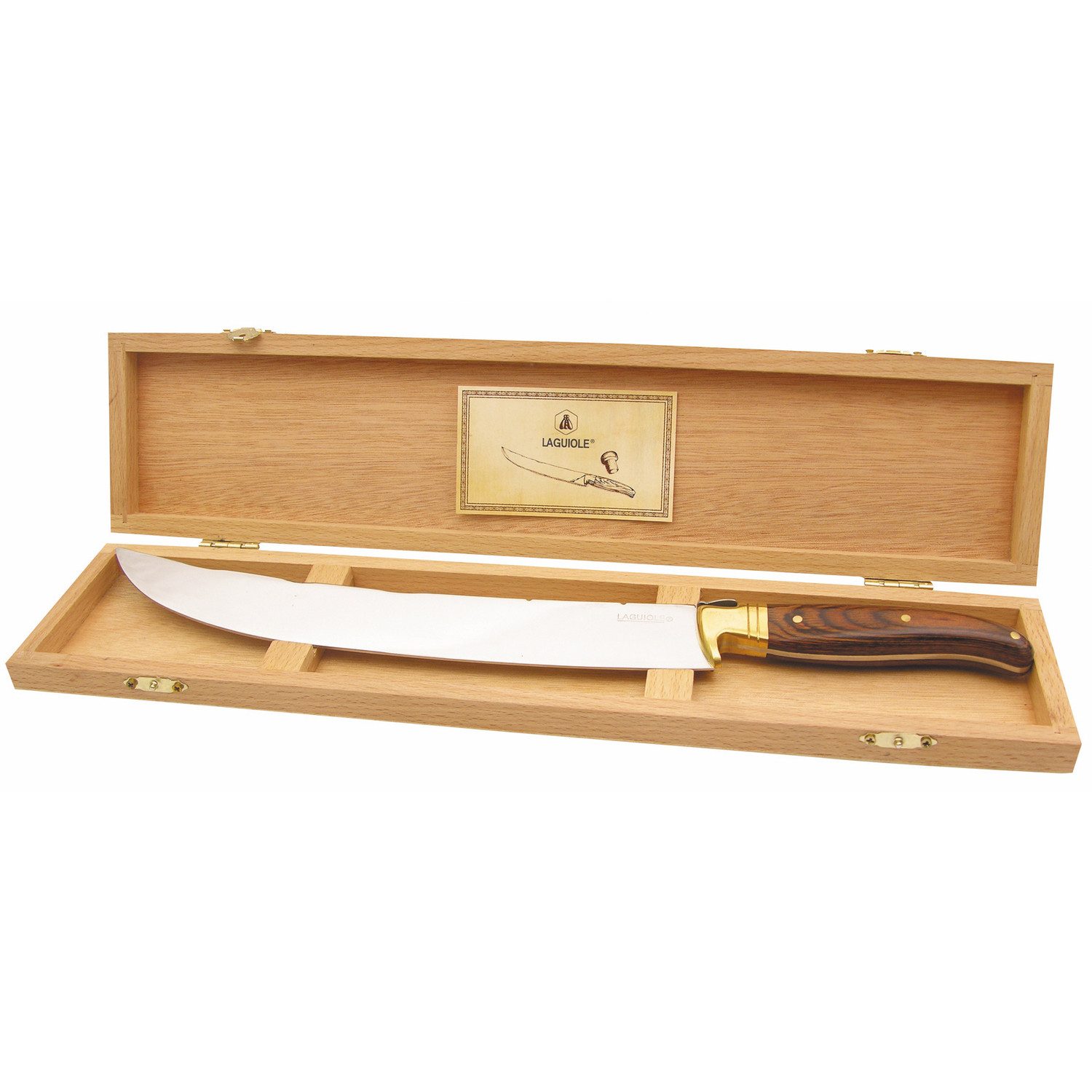 Laguiole Frankreich Открывачки Laguiole - Champagner-Schwert mit echtem Holzgriff (1-tlg), inkl. Geschenkbox