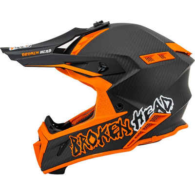 Broken Head Motorradhelm »THE HUNTER Carbon ultralight orange«, extrem leicht