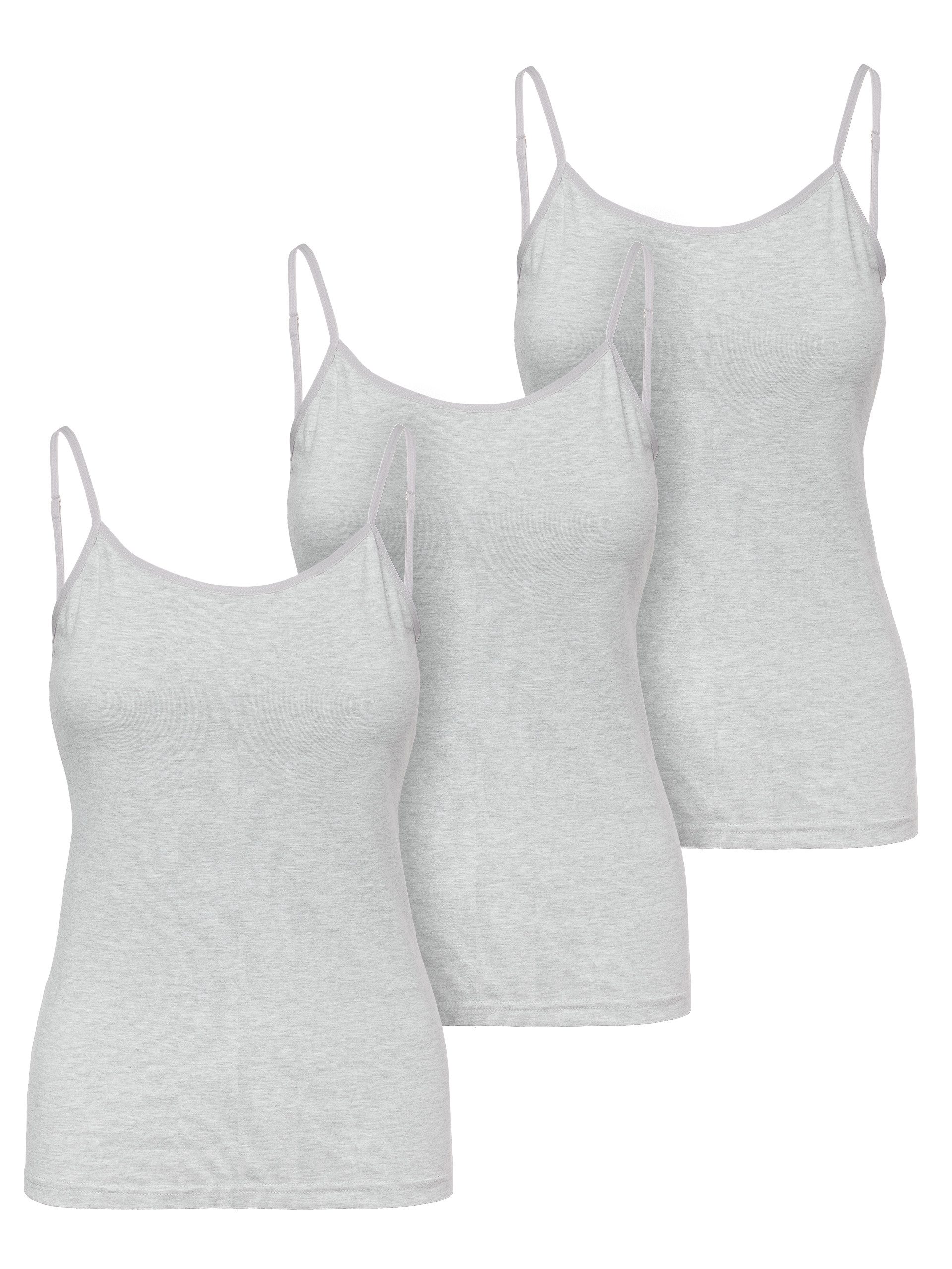 Ladeheid Unterhemd Trägertop Damen Spaghetti Top Set 3 Stück LA40-263 (Set, günstig online kaufen