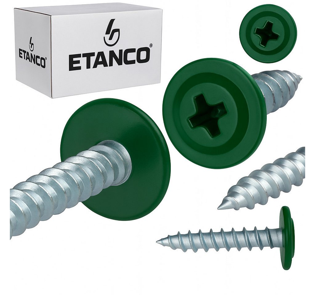 Etanco GmbH Blechschraube GM-S Flachkopf in verschiedenen RAL-Farben 4,2 x 14 mm 250 Stück