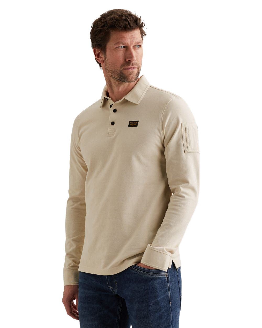 PME LEGEND Poloshirt LONG SLEEVE POLO AMERICAN CLASSIC (1-tlg) mit Stretch