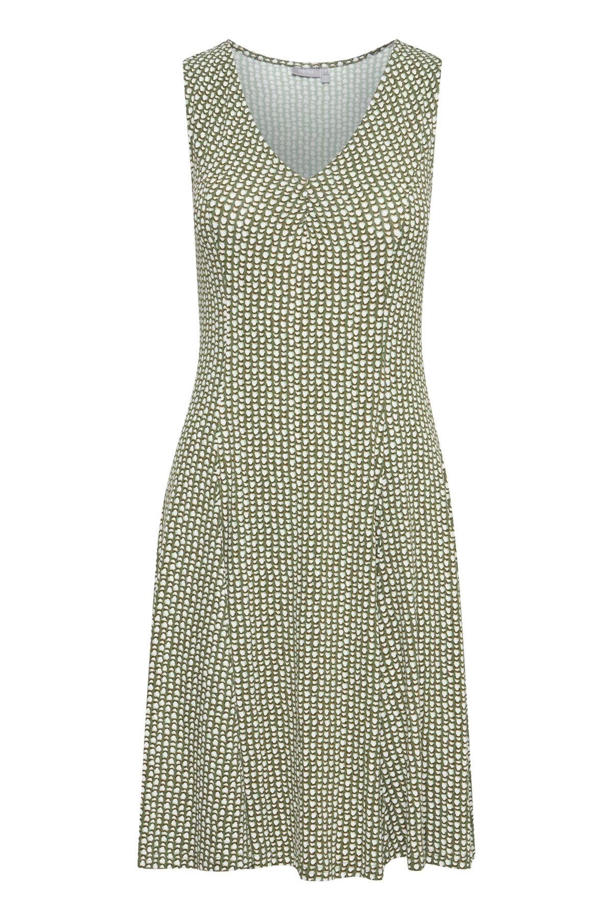 fransa Jerseykleid Fransa Olive graphic Dress Dusty 20609229 mix - FRAMDOT 3