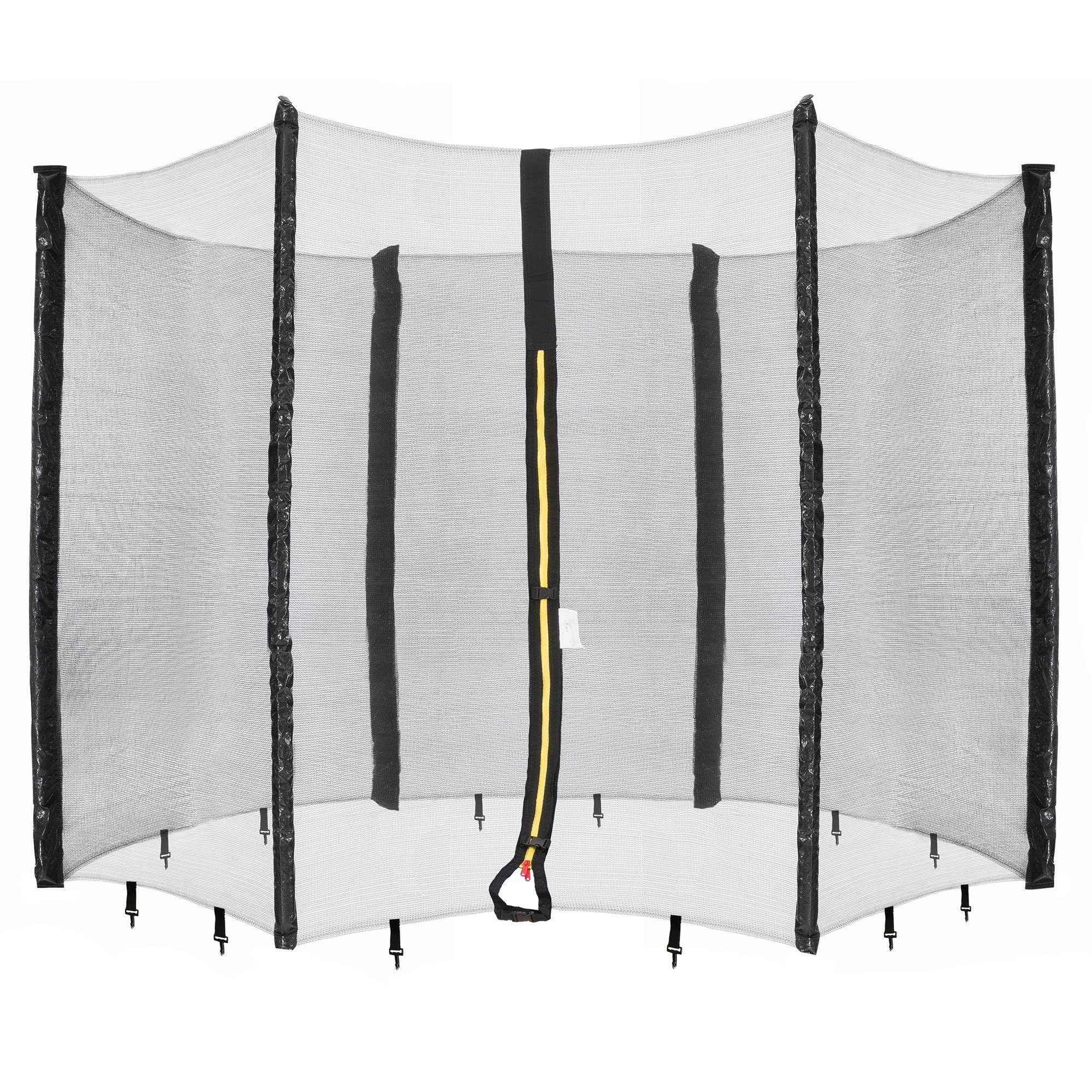 Arebos Trampolinnetz Sicherheitsnetz Trampolin, Ø 244 - 366 cm, 6 Stangen, UV-beständig