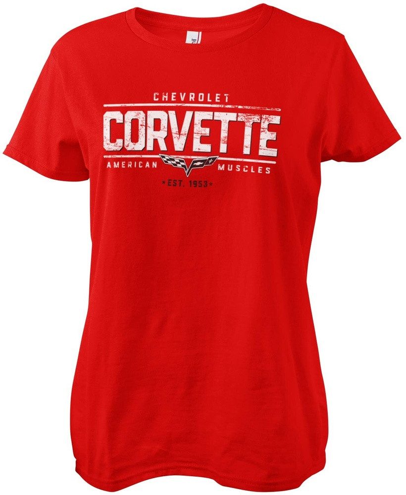 Corvette T-Shirt American Muscles Girly Tee