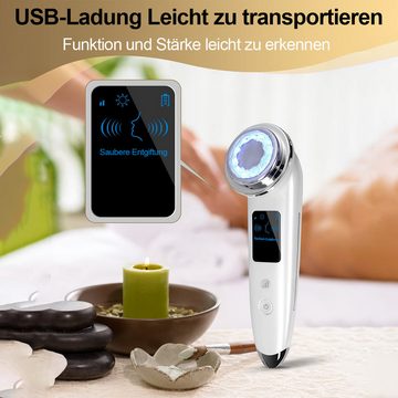 Welikera Dermaroller, 4-in-1 Elektrischer Gesichtsmassagegerät für straffere Haut