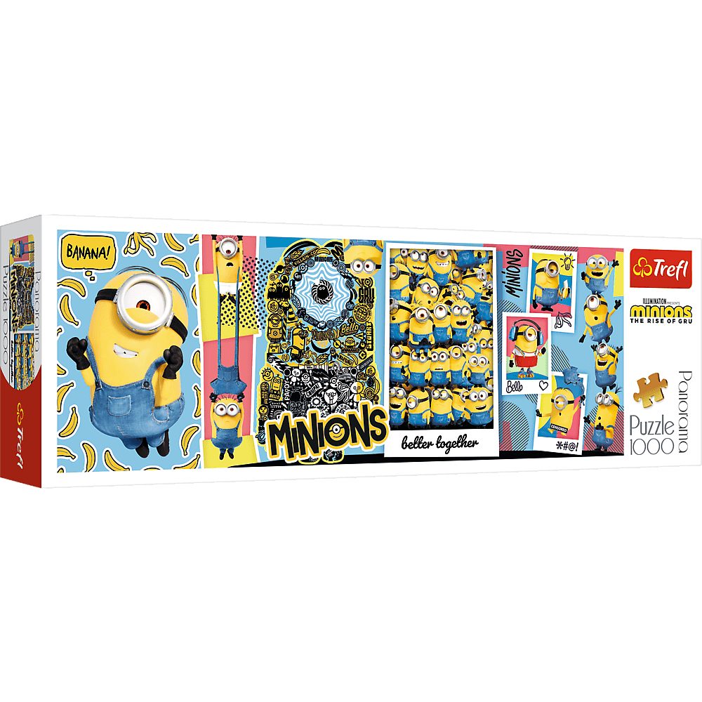 Trefl Puzzle Minions Panorama Puzzle, 1000 Puzzleteile, Made in Europe