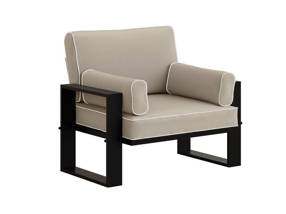 Beautysofa Gartensessel mit Metallrahmen VERDINO (VERDINO), aus strapazierfähigem und widerstandsfähigem Stoff