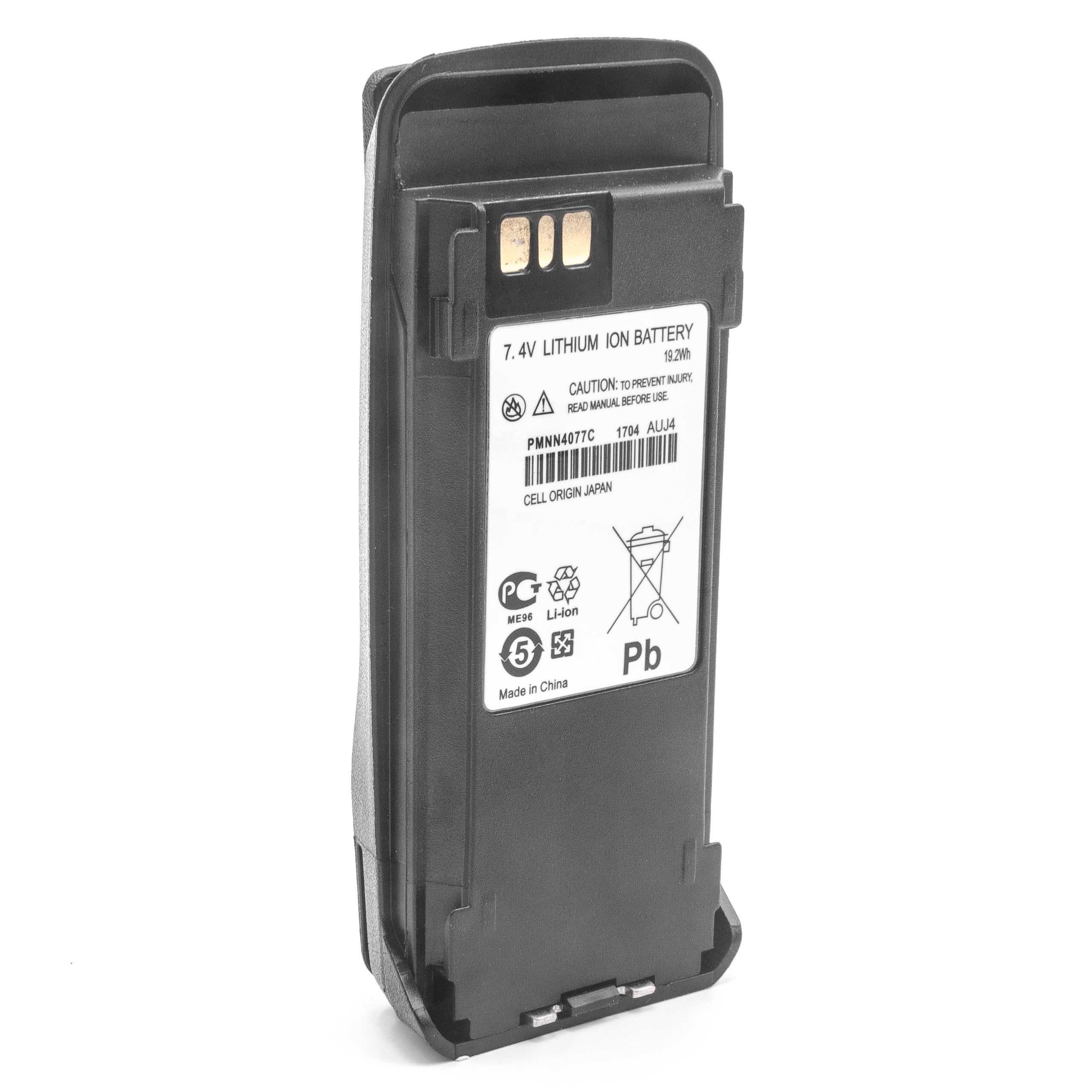 vhbw passend für Motorola MOTOTRBO XPR 6300, XPR 6350, XPR 6500, XPR 6380 Akku 2600 mAh