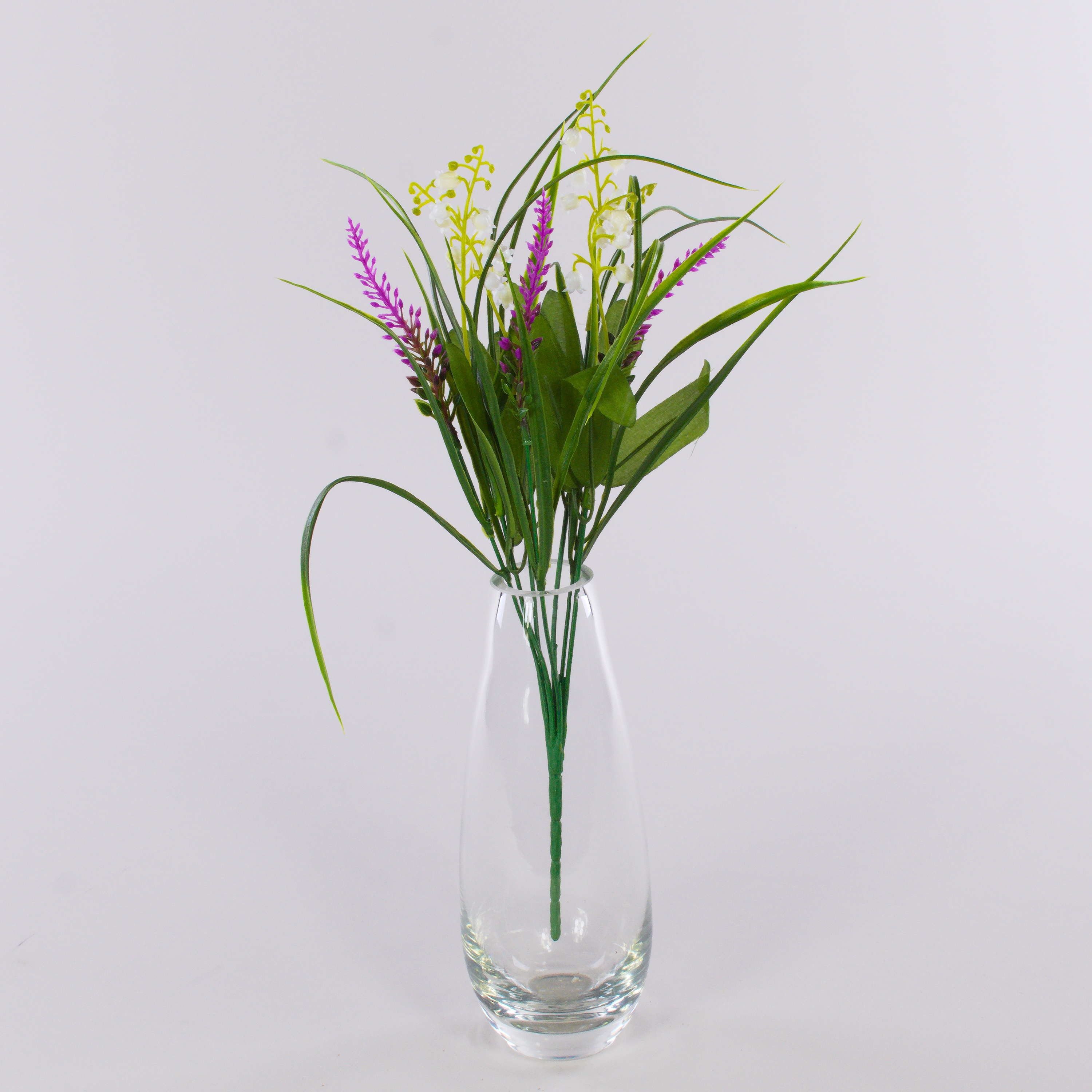 Kunstblumenstrauß Blumenstrauß SIVIKELO, Maiglöckchen, Lavendel, Steckstab, violet, artplants