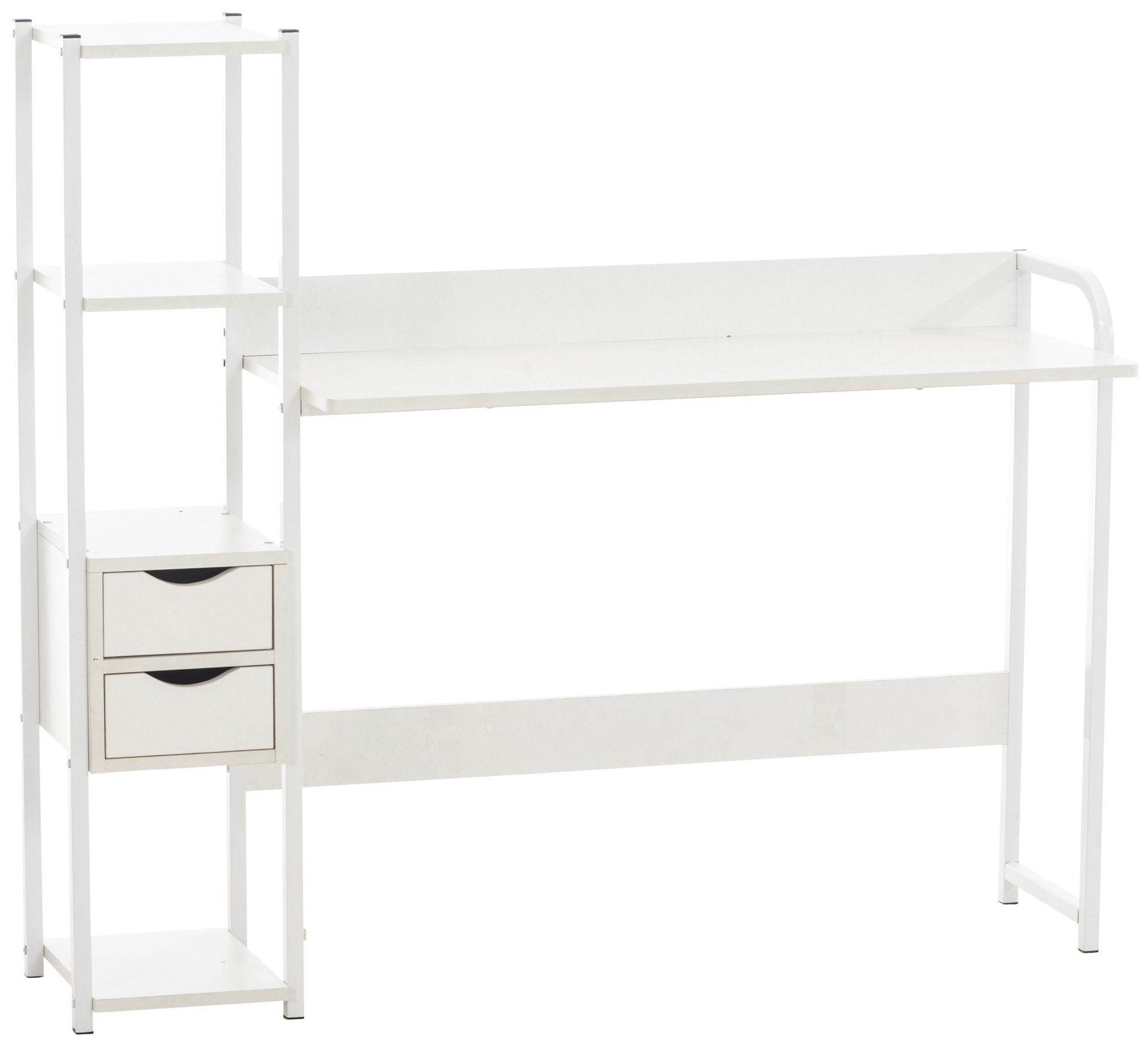 CLP Schreibtisch Widnes, Industrial, leicht montierbar & langlebig weiß/weiß