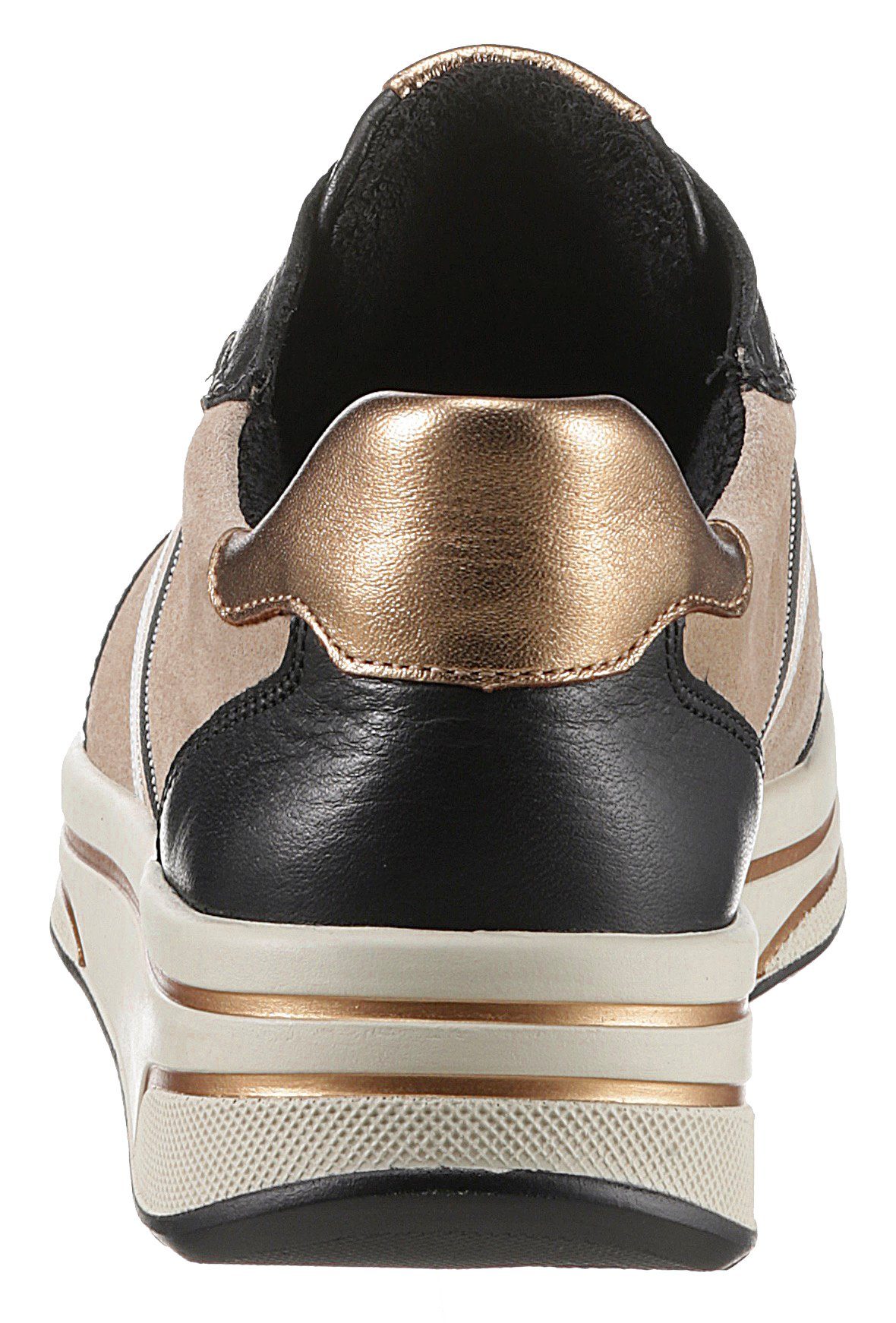 SAPPORO Ara mit H-Weite Sneaker Metallic-Besatz,