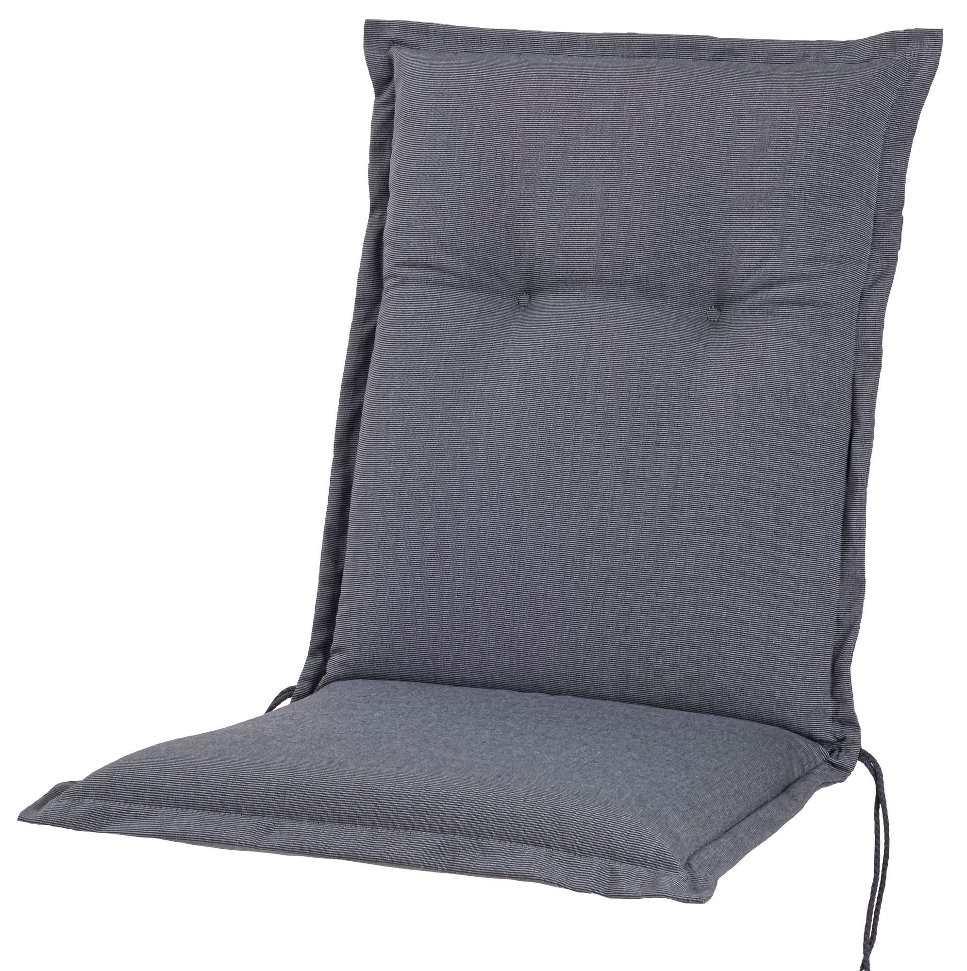 Sun Garden Sesselauflage Mittellehner Florence 50089-51 grau meliert 108x49x8 cm KETTtex