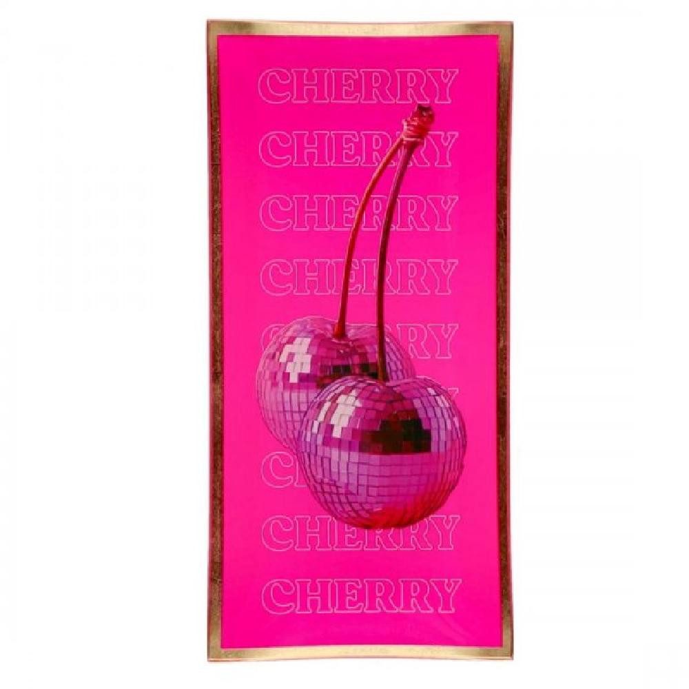 Giftcompany Servierschale Glasteller Love Plates Cherry Neon Rosa