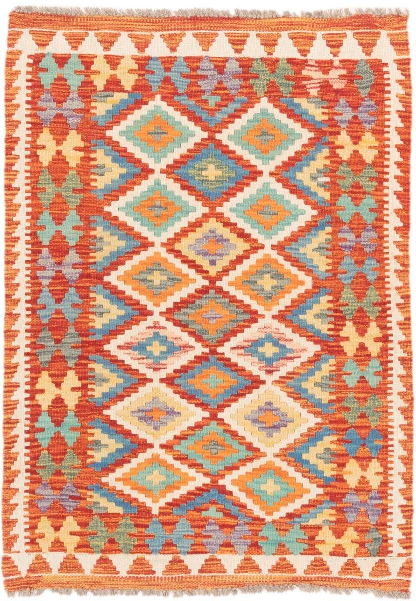 Handgewebter Kelim Orientteppich, Orientteppich Trading, 3 Höhe: Afghan mm Nain 83x113 rechteckig,