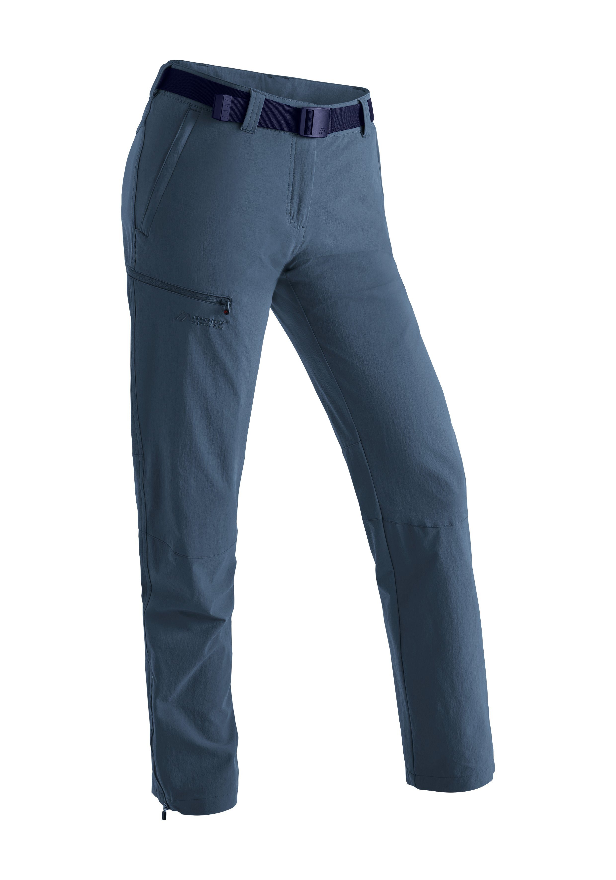 Outdoor-Hose jeansblau Funktionshose slim Sports Damen Maier Inara aus Wanderhose, elastischem Material
