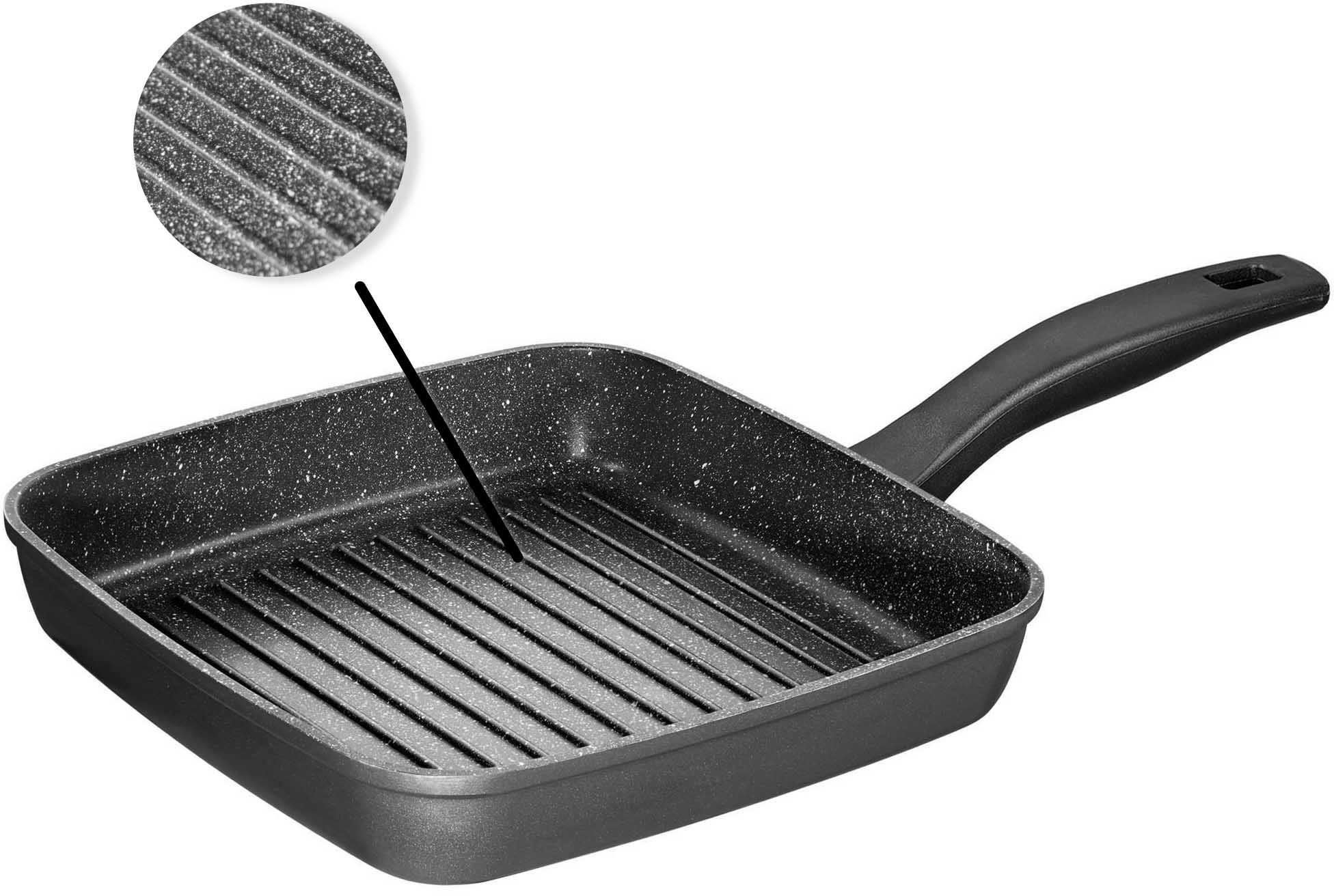 Image of STONELINE Grillpfanne, Aluminiumguss, 26x26 cm, Induktion