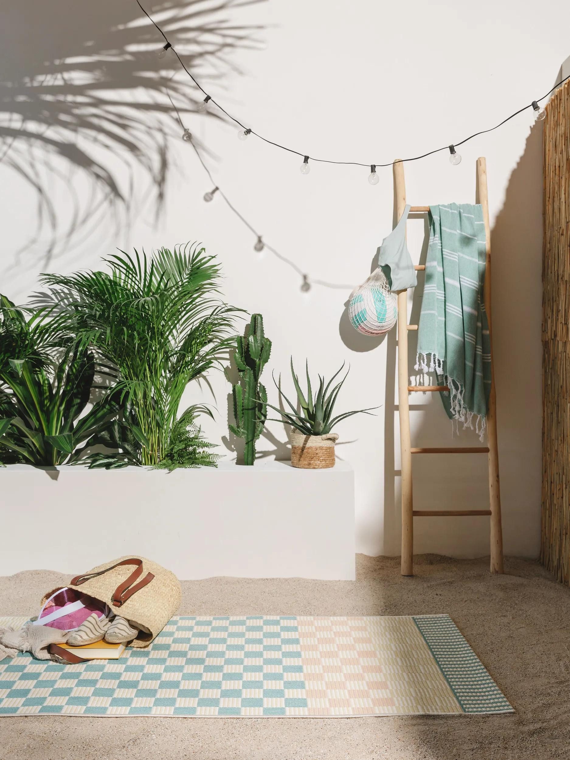 benuta Outdoorteppich Candy, rechteckig, Höhe: 5 mm, In- & Outdoorteppich, Robust für Garten, Terrasse, Balkon, Küche