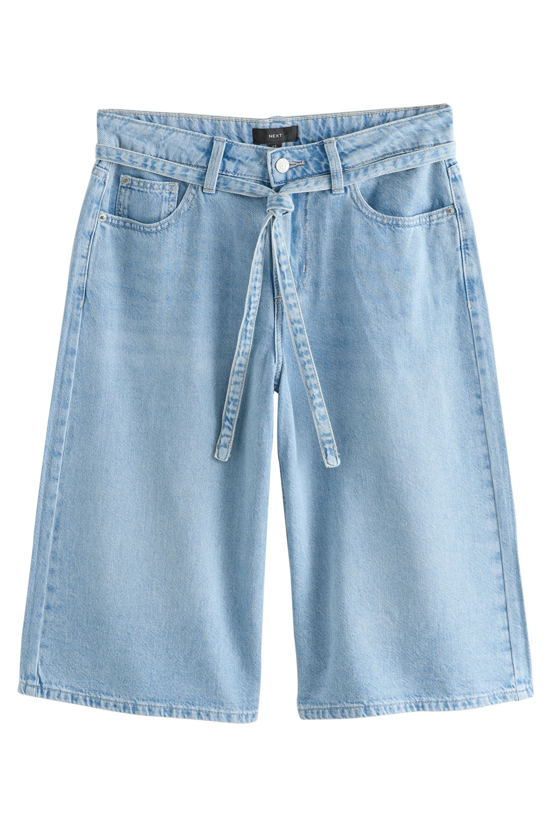 Next Shorts Jeansshorts mit Bindegürtel aus günstig online kaufen