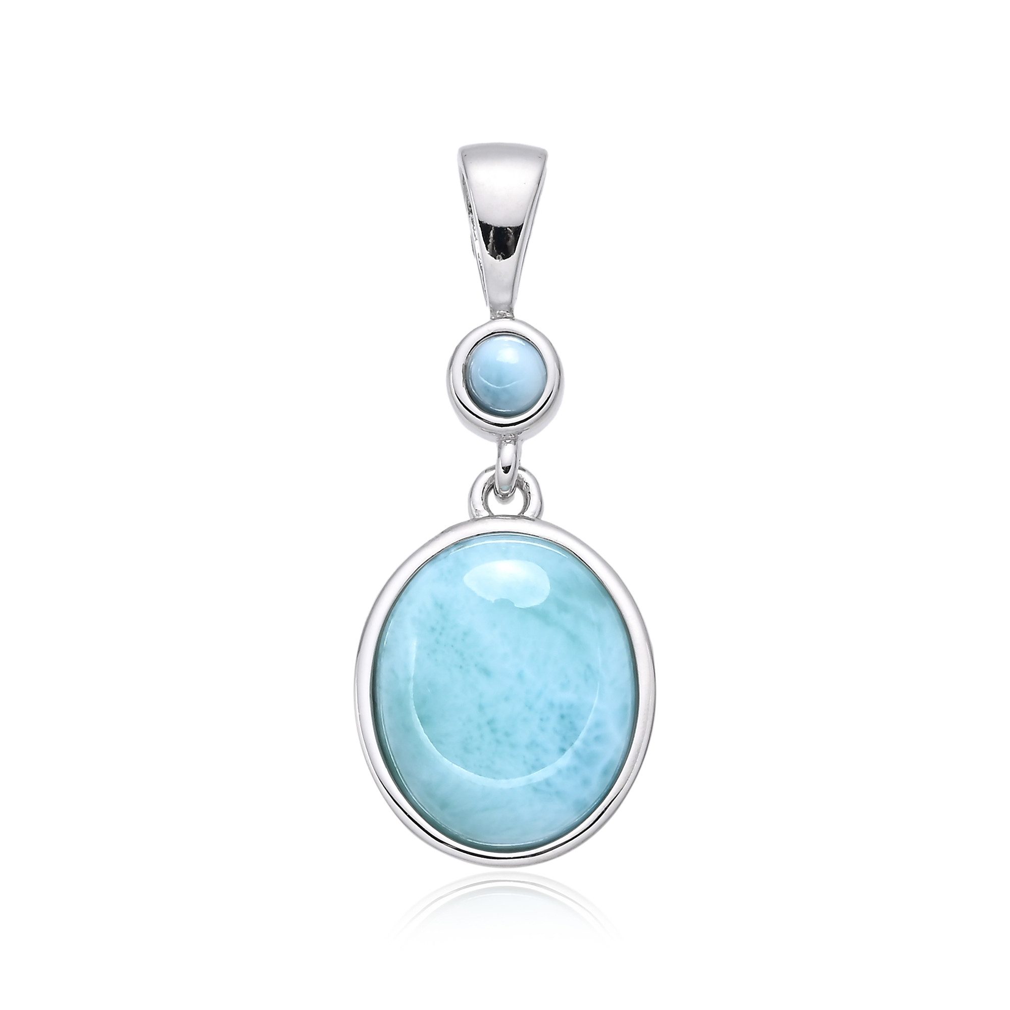 Cavill Kettenanhänger Larimar Sterlingsilber-Anhänger, 3,25 ct (1-tlg)