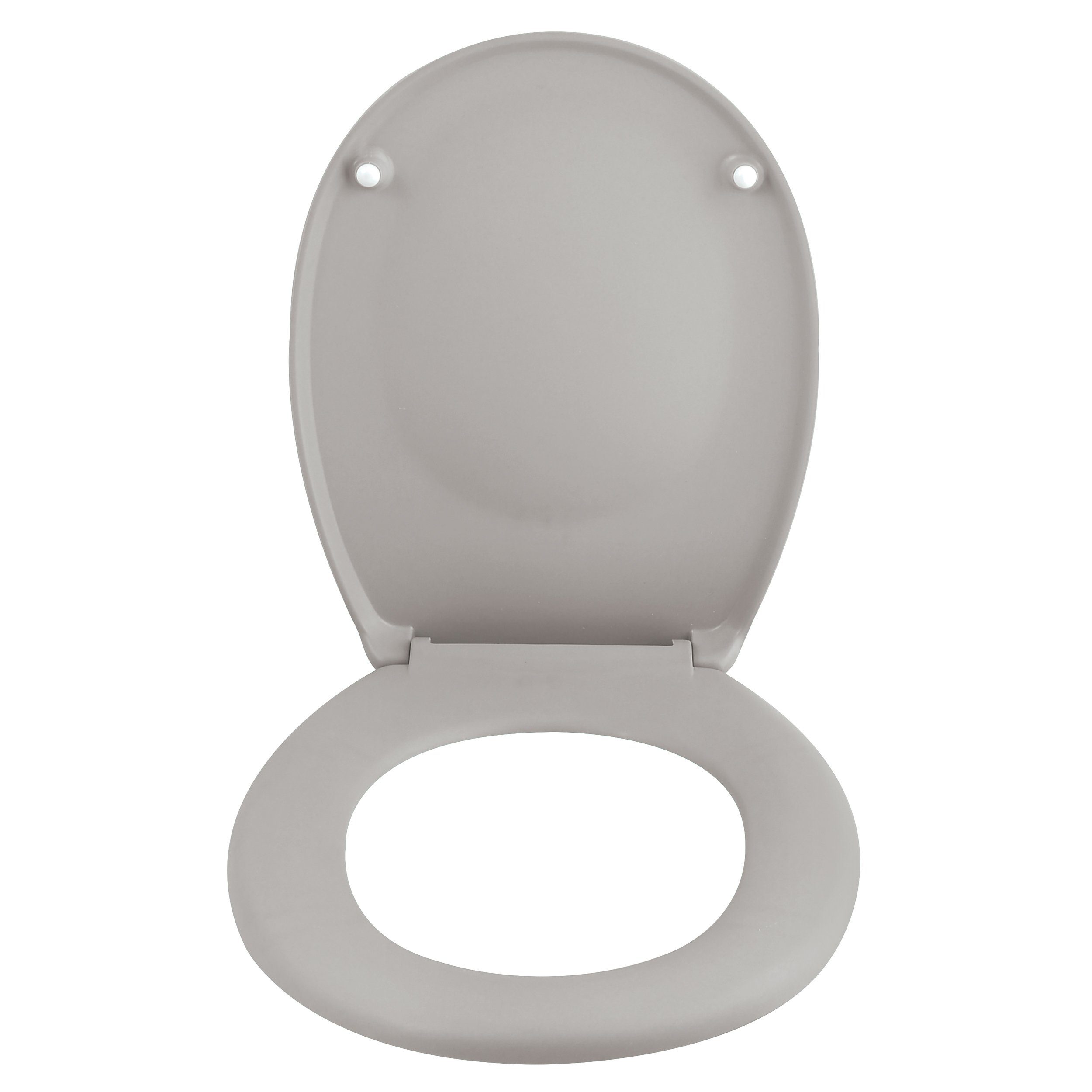hohe Optik, WC-Sitz bruchsicher, Toilettendeckel NEELA, in Soft Premium matt leichtem Duroplast Absenkautomatik, oval, Close Trendfarben spirella langlebig, Stabilität, Kunststoff, neue taupe angesagter aus