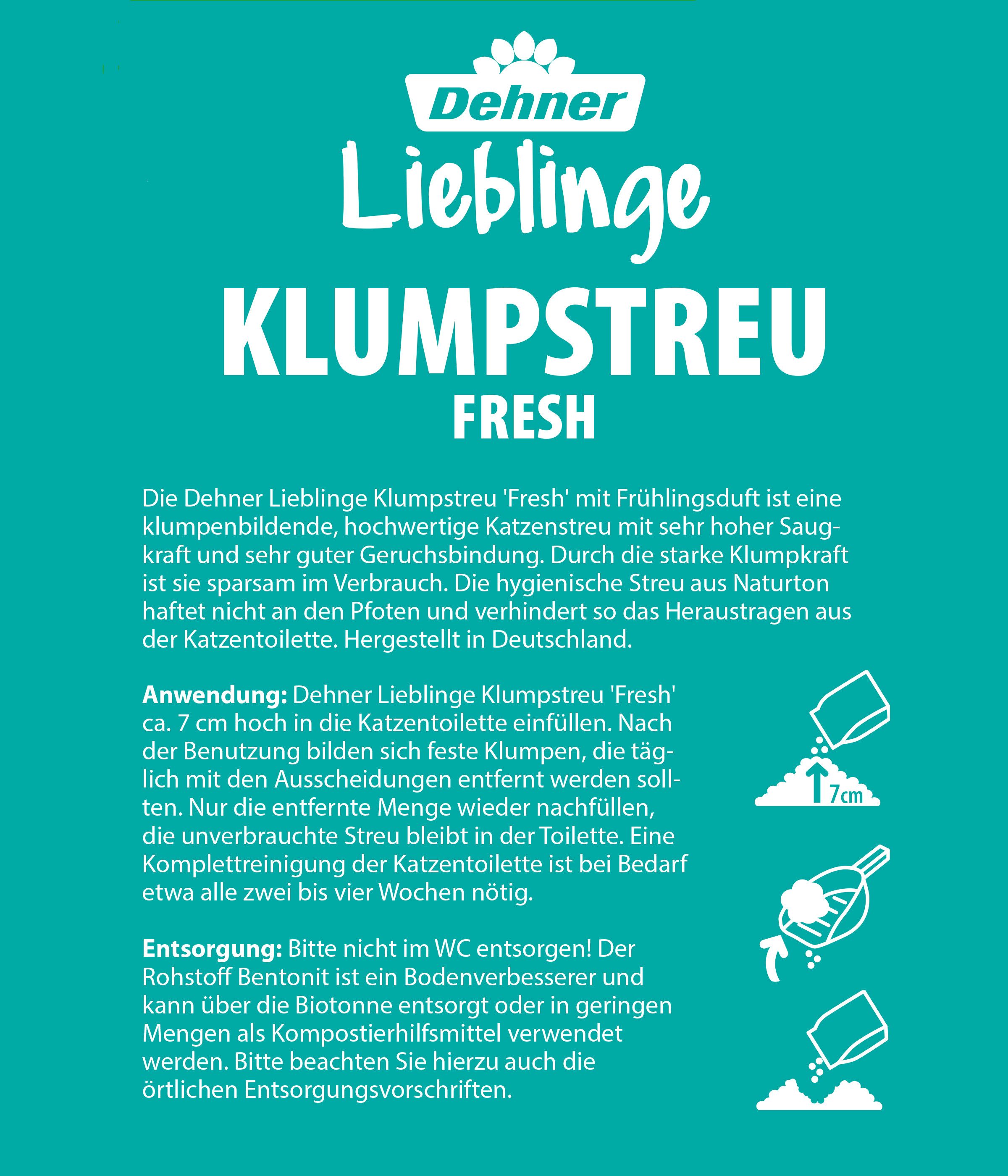 Dehner Katzenstreu Dehner Lieblinge Klumpstreu Klassik fresh, 20 l