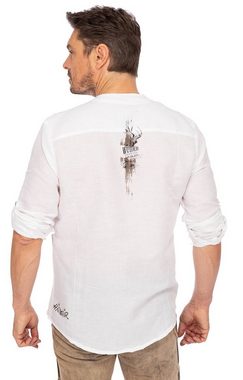 Hangowear Trachtenhemd Stehkragenhemd JEFF weiß (Regular Fit)
