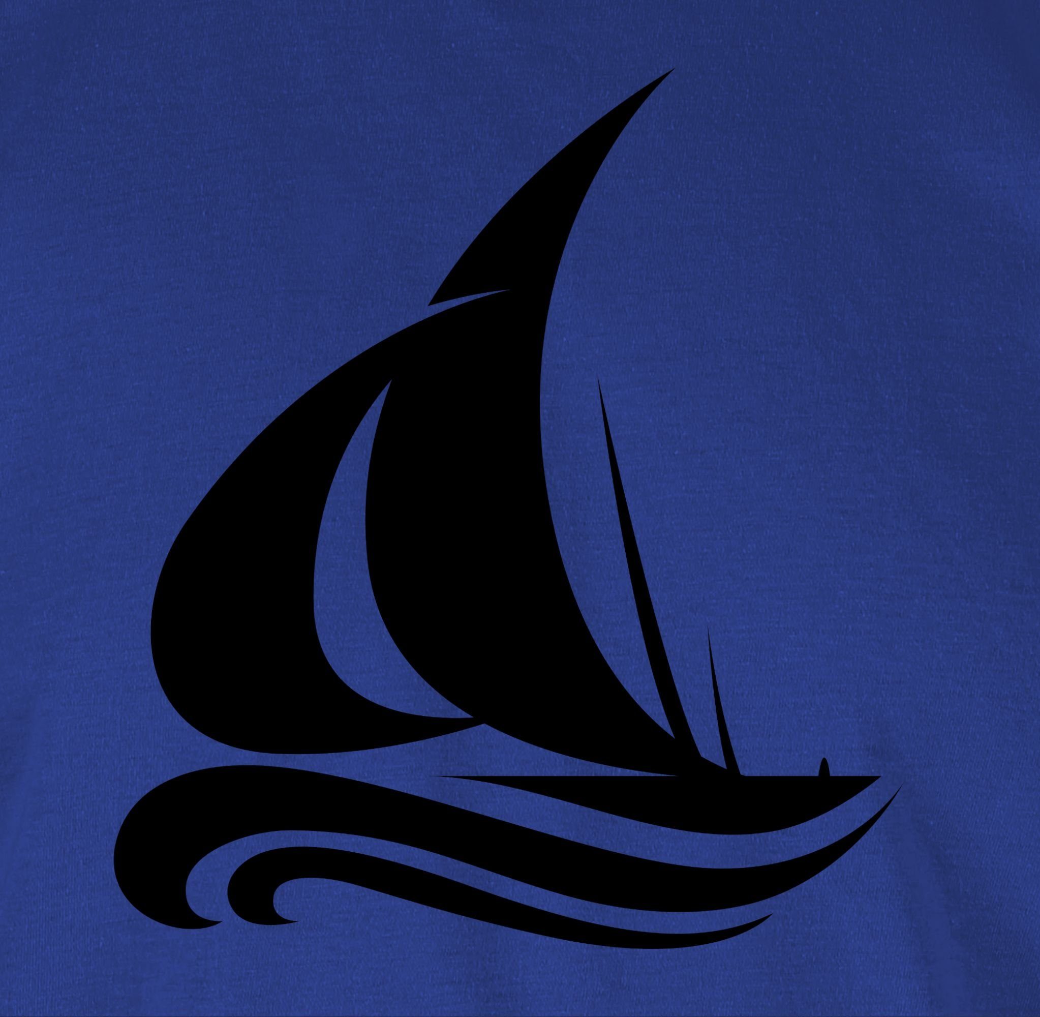 Shirtracer T-Shirt Segelboot Wellen Boot & Schiff Deko
