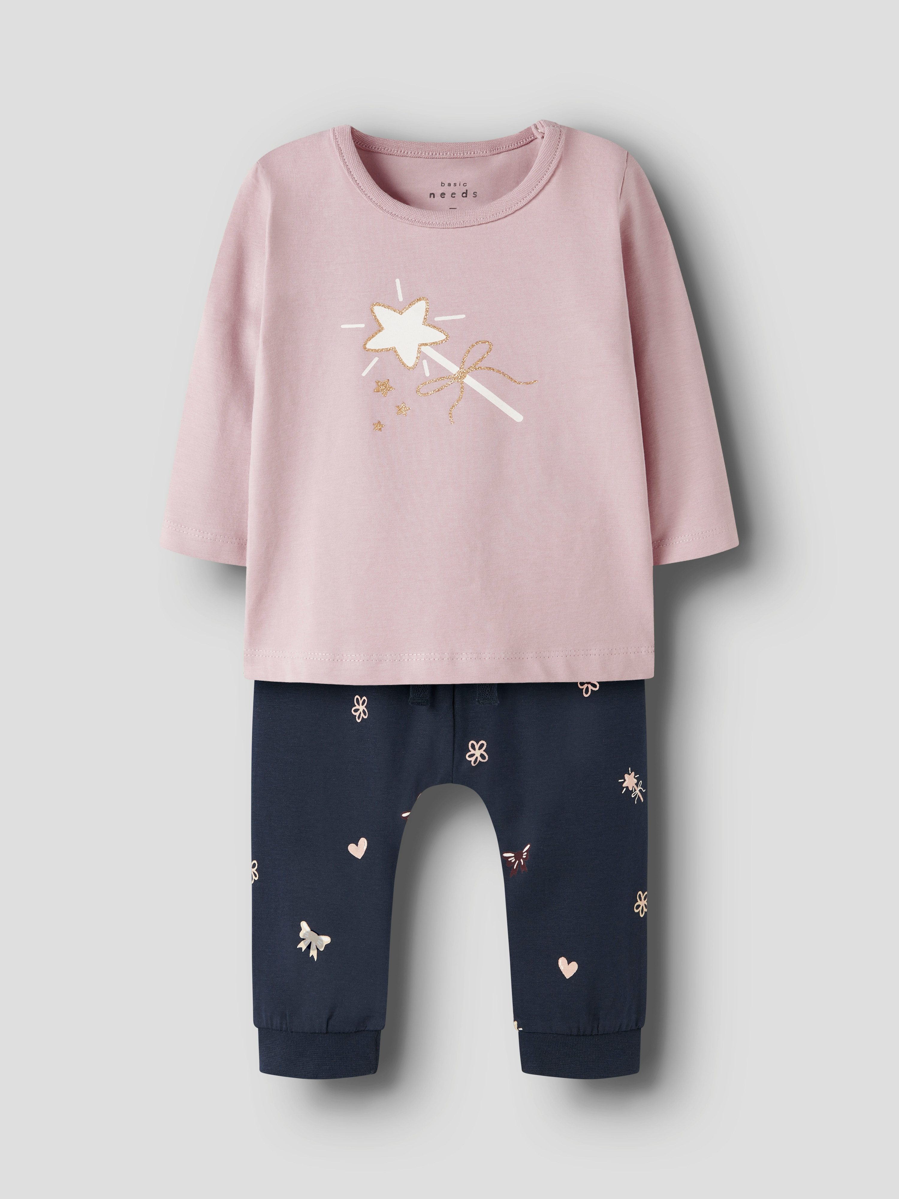 Name It Schlafanzug NBFVUBIE LS TOP BOX SET (Set, 2 tlg)