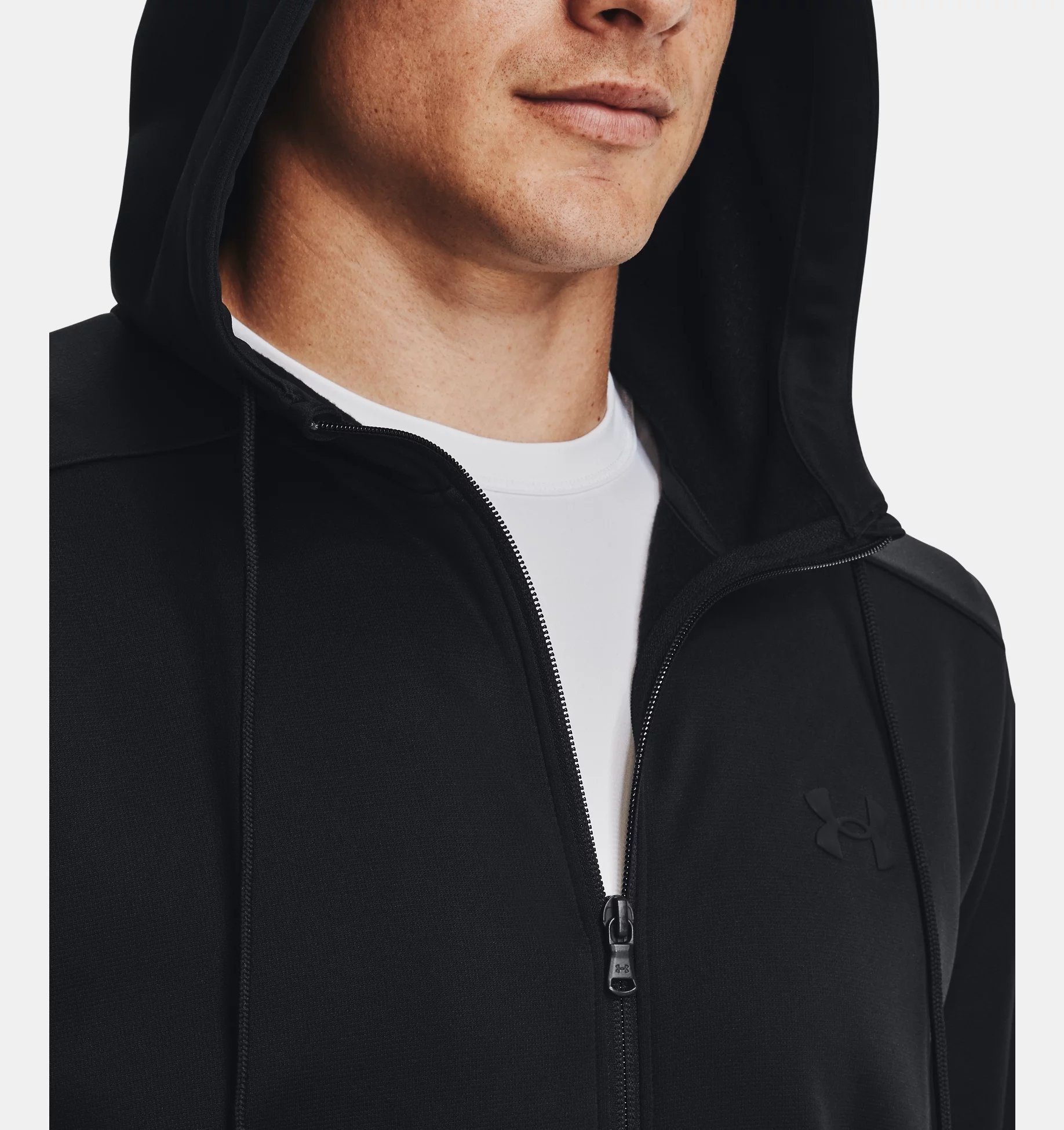 Hoodie ARMOUR Armour® WEIß Under FLEECE FZ UA HOODIE