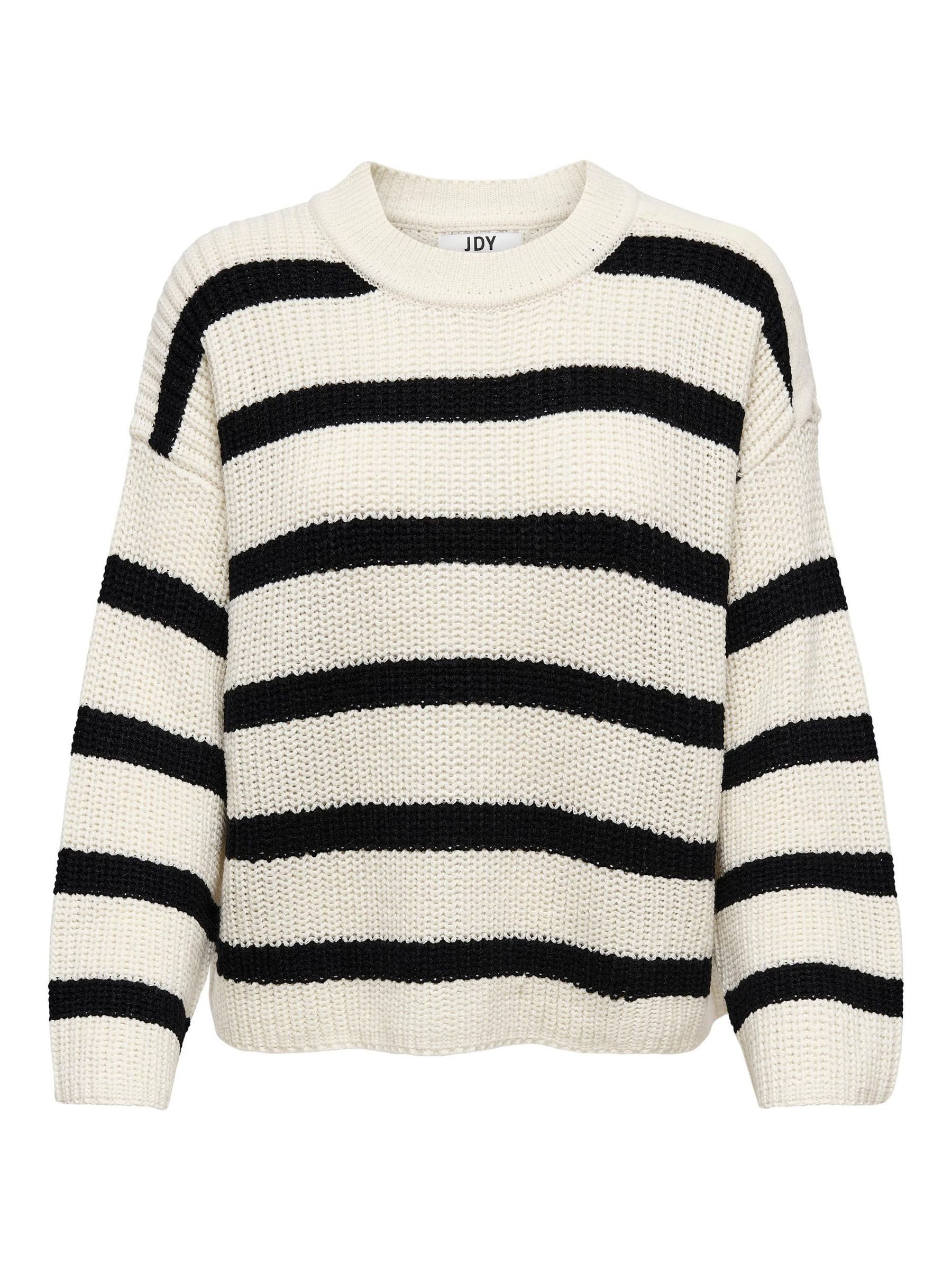 JACQUELINE de YONG Strickpullover Gestreift Strick Rundhals JDYJUSTY JDYJUS günstig online kaufen