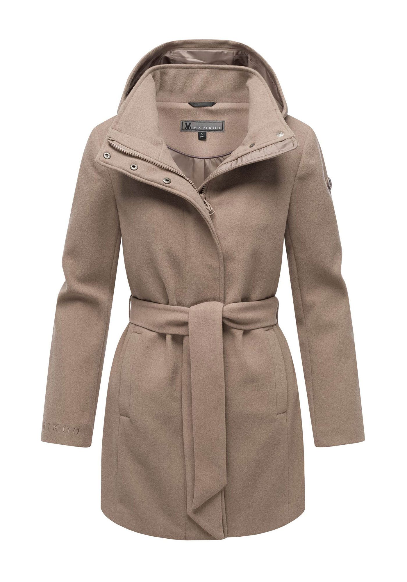 Marikoo Kurzmantel Katalinaa Eleganter Wickel Mantel günstig online kaufen