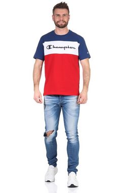 Champion T-Shirt Champion Herren T-Shirt 216197 BS510 DLE HTR WHT Mehrfarbig