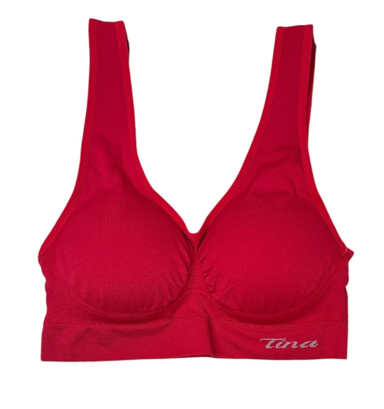 Dekker Bustier "Princess Dessous " Seamless Bustier/BH super Passform gefütterte Cup (Packung, 2 Stück) Logogschriftzug "Tina"