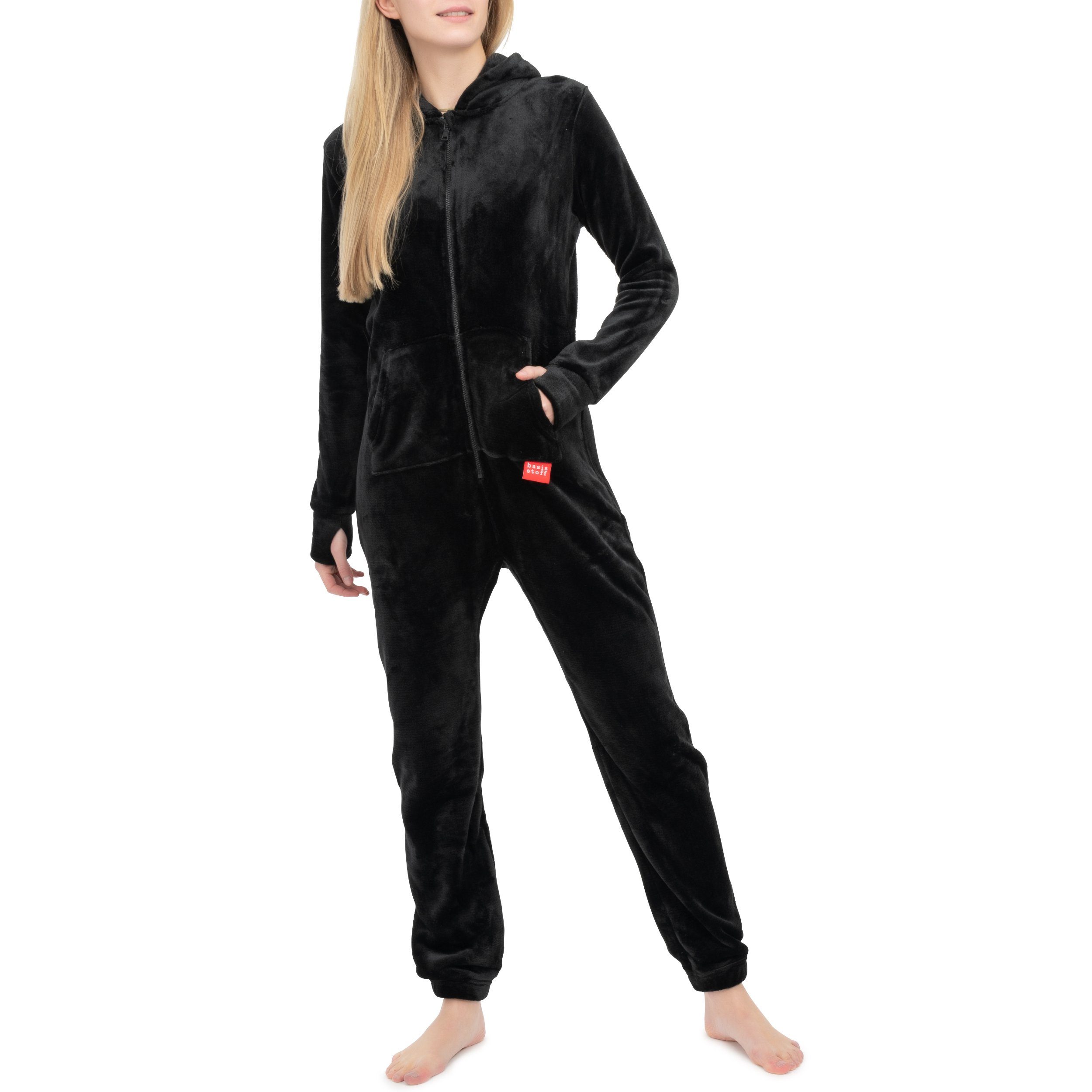 Dames jumpsuit teddy fleece eendelig overall pak kerst pluizig eendelig onesie onesie met capuchon rood oor, liefdesmouwen, lange ritssluiting, loungewear slaapoverall huispak, rood 5, XL